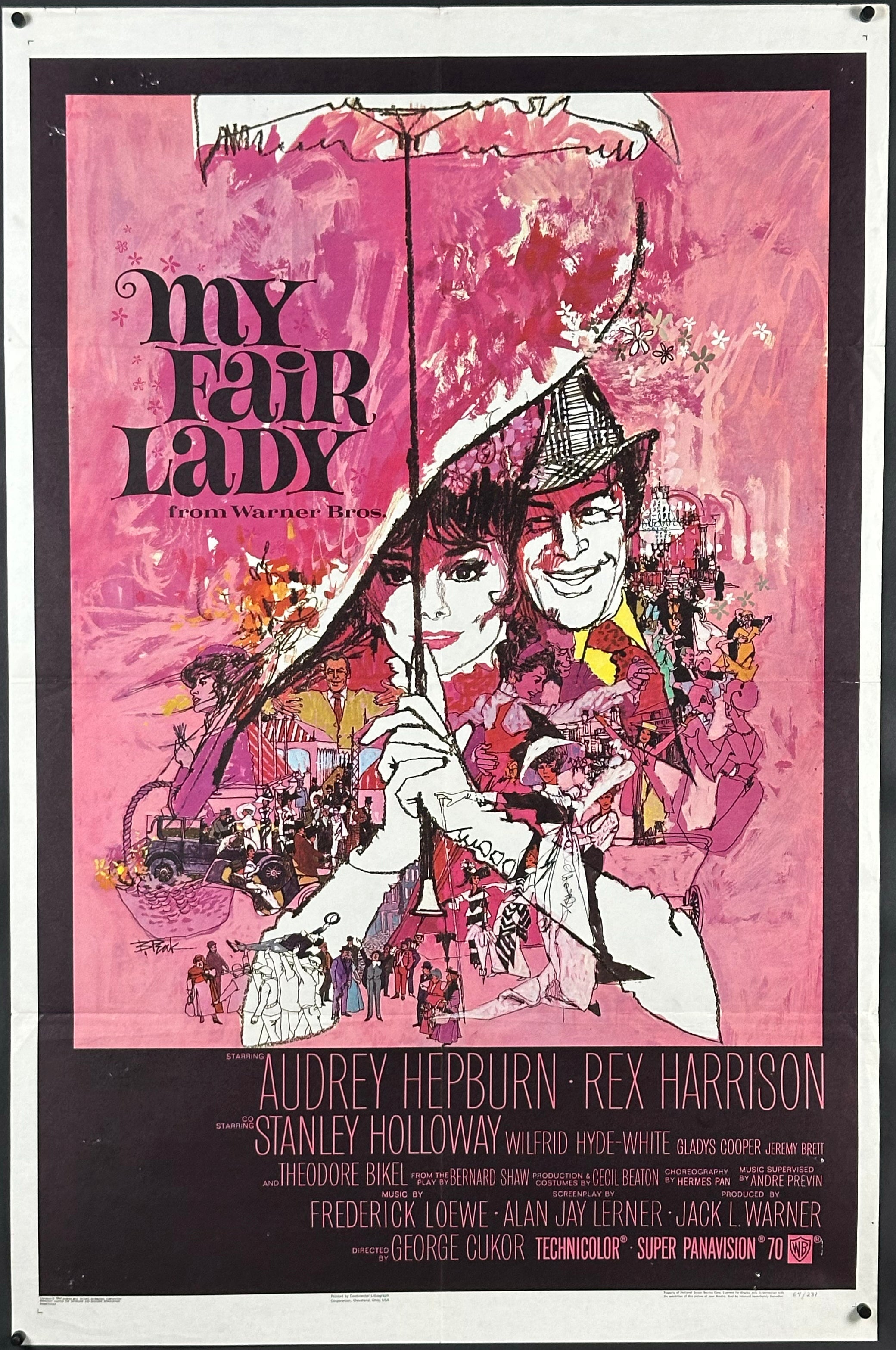 My Fair Lady Vintage US One Sheet (1964) - ORIGINAL RELEASE