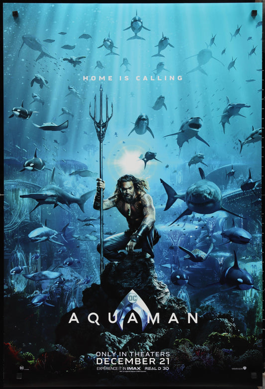 Aquaman US One Sheet Teaser Style (2018) - ORIGINAL RELEASE - posterpalace.com