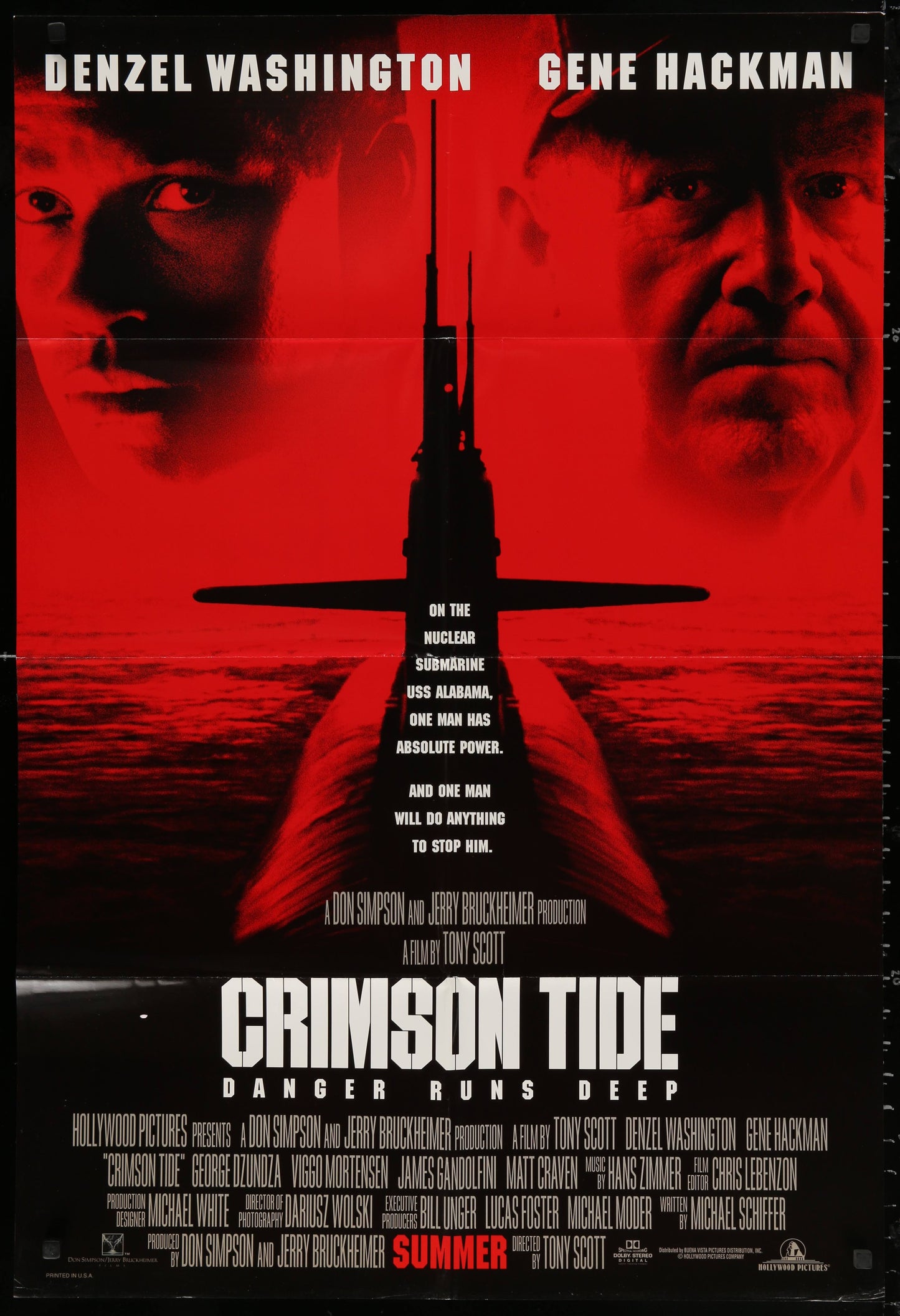 Crimson Tide US One Sheet (1995) - ORIGINAL RELEASE - posterpalace.com