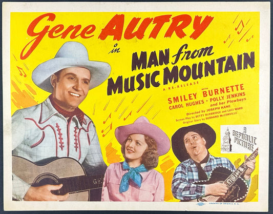 Man From Music Mountain US Complete Lobby Card Set (R 1945) - posterpalace.com