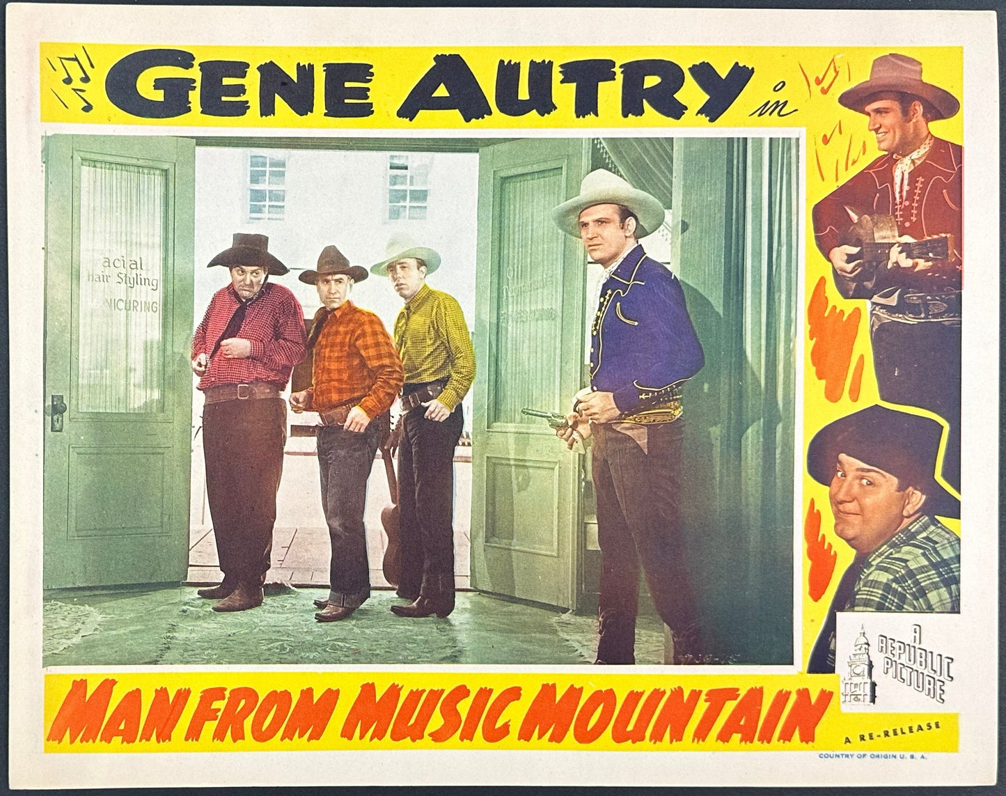 Man From Music Mountain US Complete Lobby Card Set (R 1945) - posterpalace.com