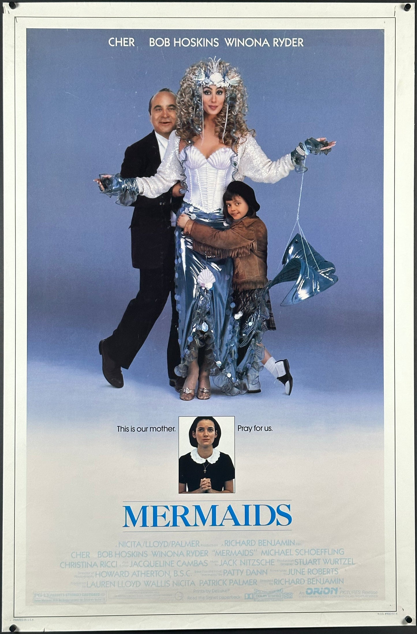 Mermaids US One Sheet (1990) - ORIGINAL RELEASE - posterpalace.com