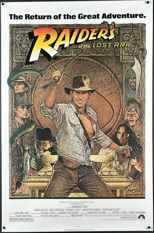 Raiders Of The Lost Ark US One Sheet (R 1982) - posterpalace.com