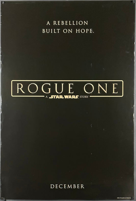 Rogue One: A Star Wars Story US One Sheet Teaser Style (2016) - ORIGINAL RELEASE - posterpalace.com