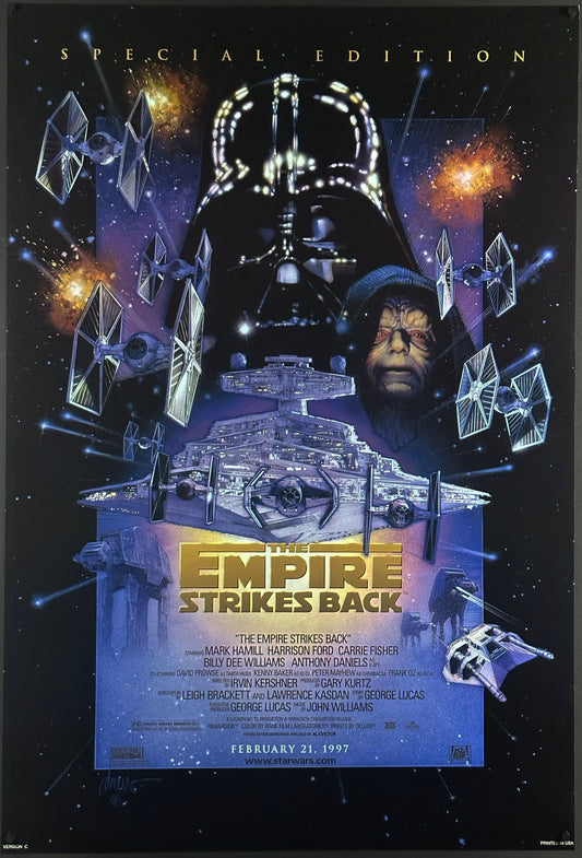 Star Wars: Episode V - The Empire Strikes Back Vintage US One Sheet (1980) - ORIGINAL RELEASE - posterpalace.com