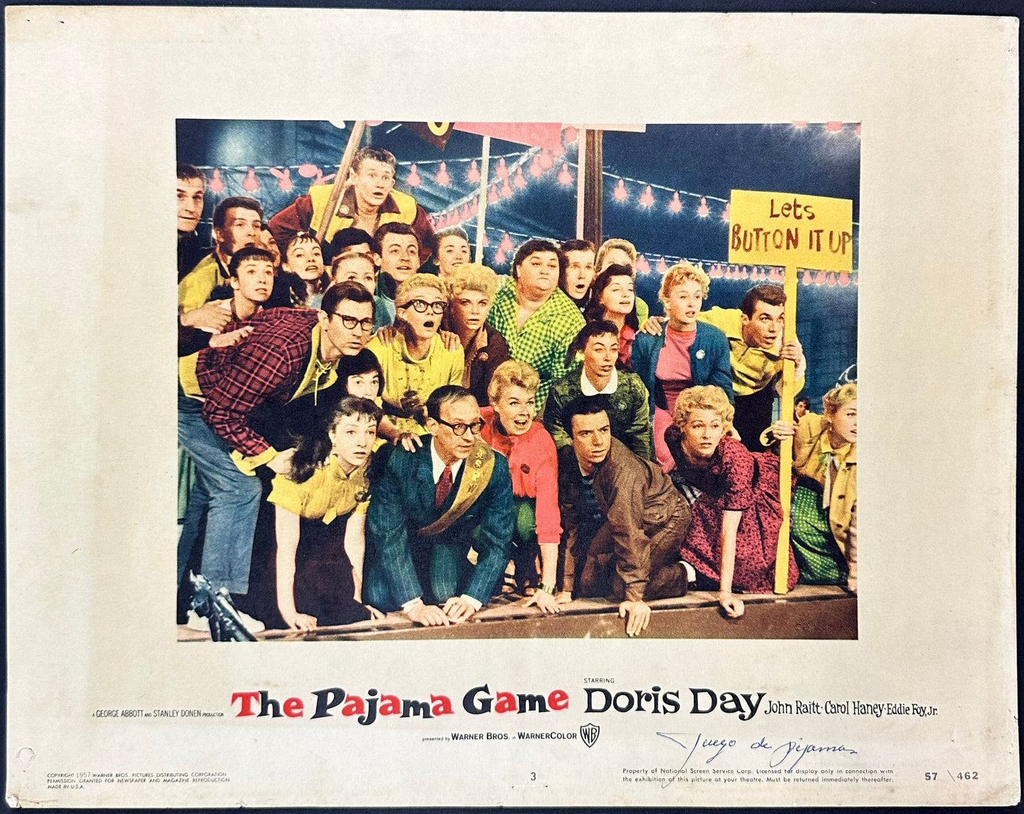 The Pajama Game US Complete Lobby Card Set (1957) - ORIGINAL RELEASE - posterpalace.com