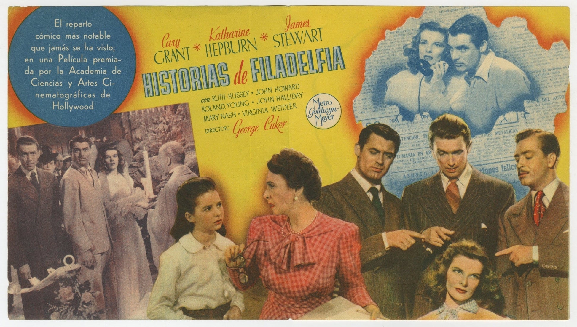The Philadelphia Story Spanish Four Page Herald (1940) - ORIGINAL RELEASE - posterpalace.com