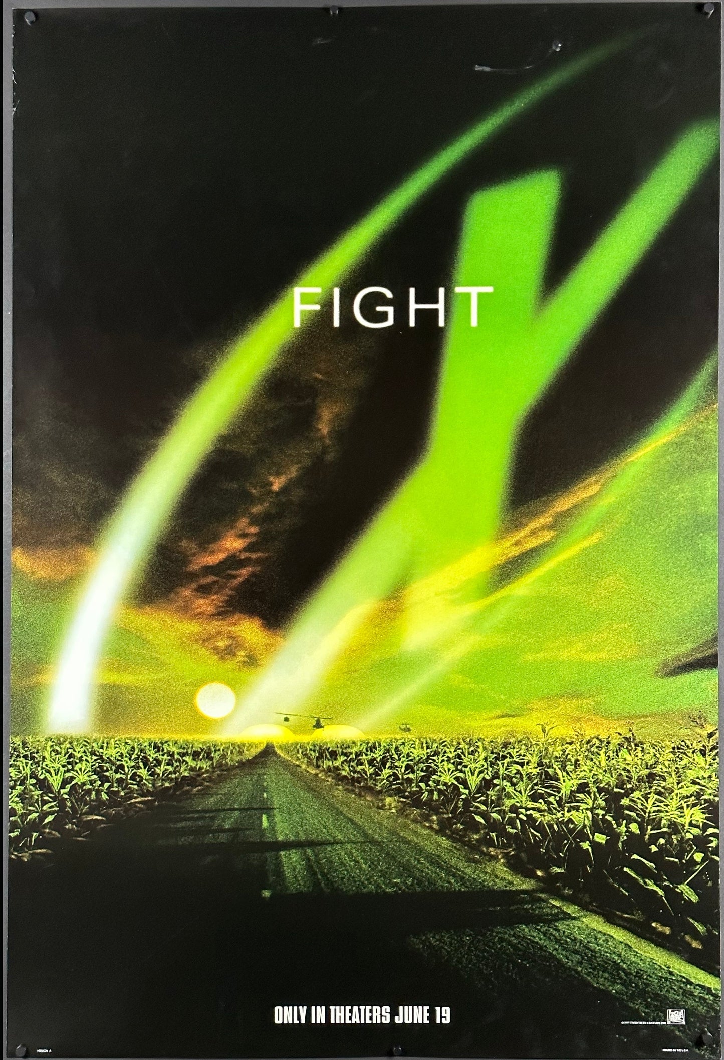 The X-Files US One Sheet "Fight" Style (1998) - ORIGINAL RELEASE - posterpalace.com