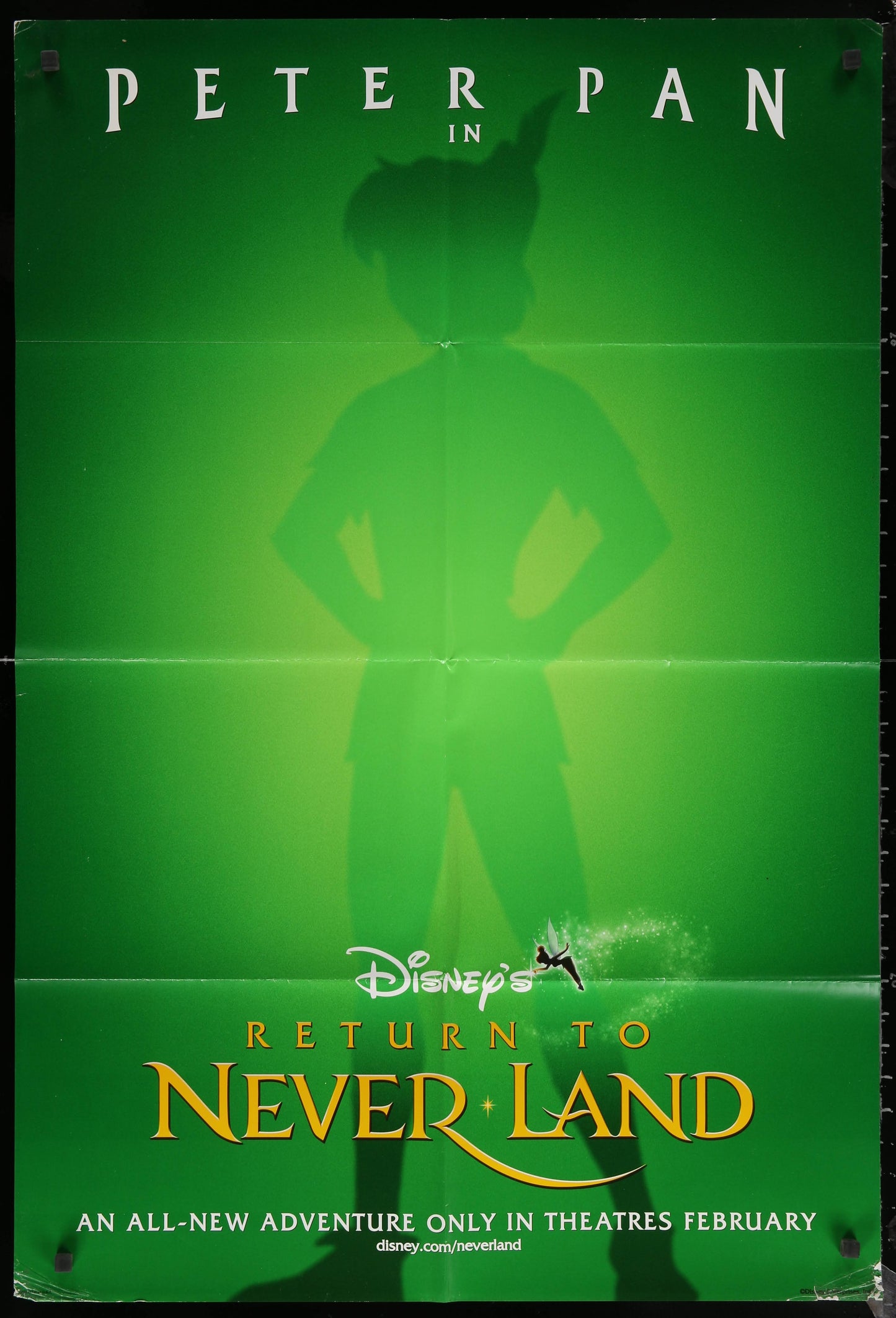 Walt Disney's Peter Pan 2: Return To Never Land US One Sheet (2002) - ORIGINAL RELEASE - posterpalace.com