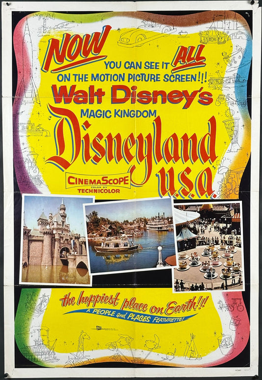 Disneyland U.S.A. Vintage US One Sheet (1957) - ORIGINAL RELEASE - posterpalace.com