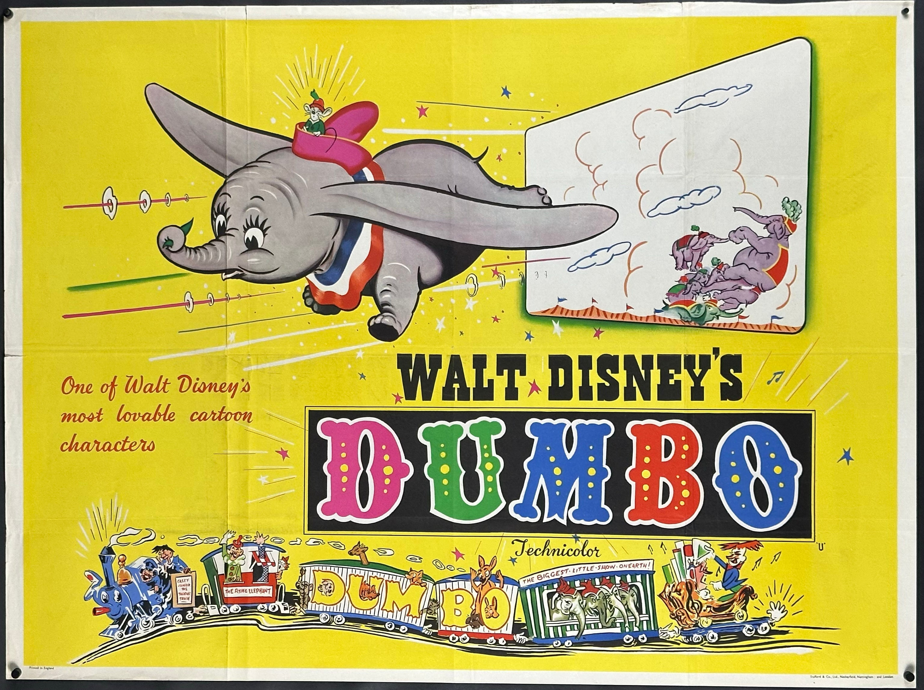 Dumbo Vintage US British Quad (R c. 1950s) – posterpalace.com