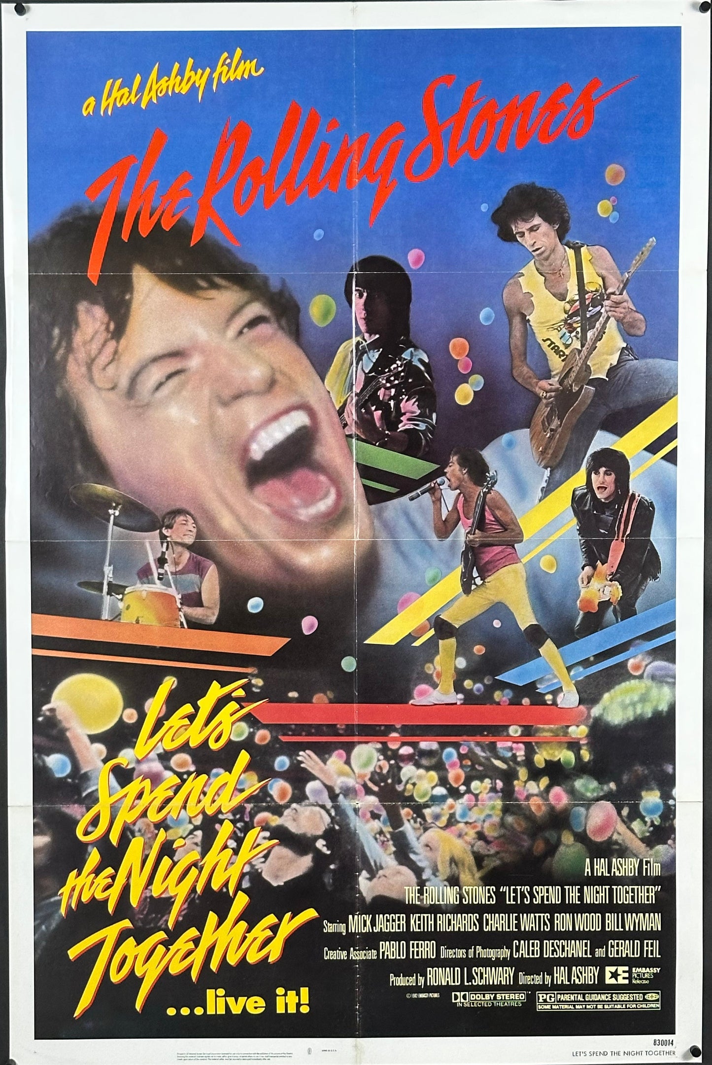 Let's Spend the Night Together Vintage US One Sheet (1983) - ORIGINAL RELEASE - posterpalace.com