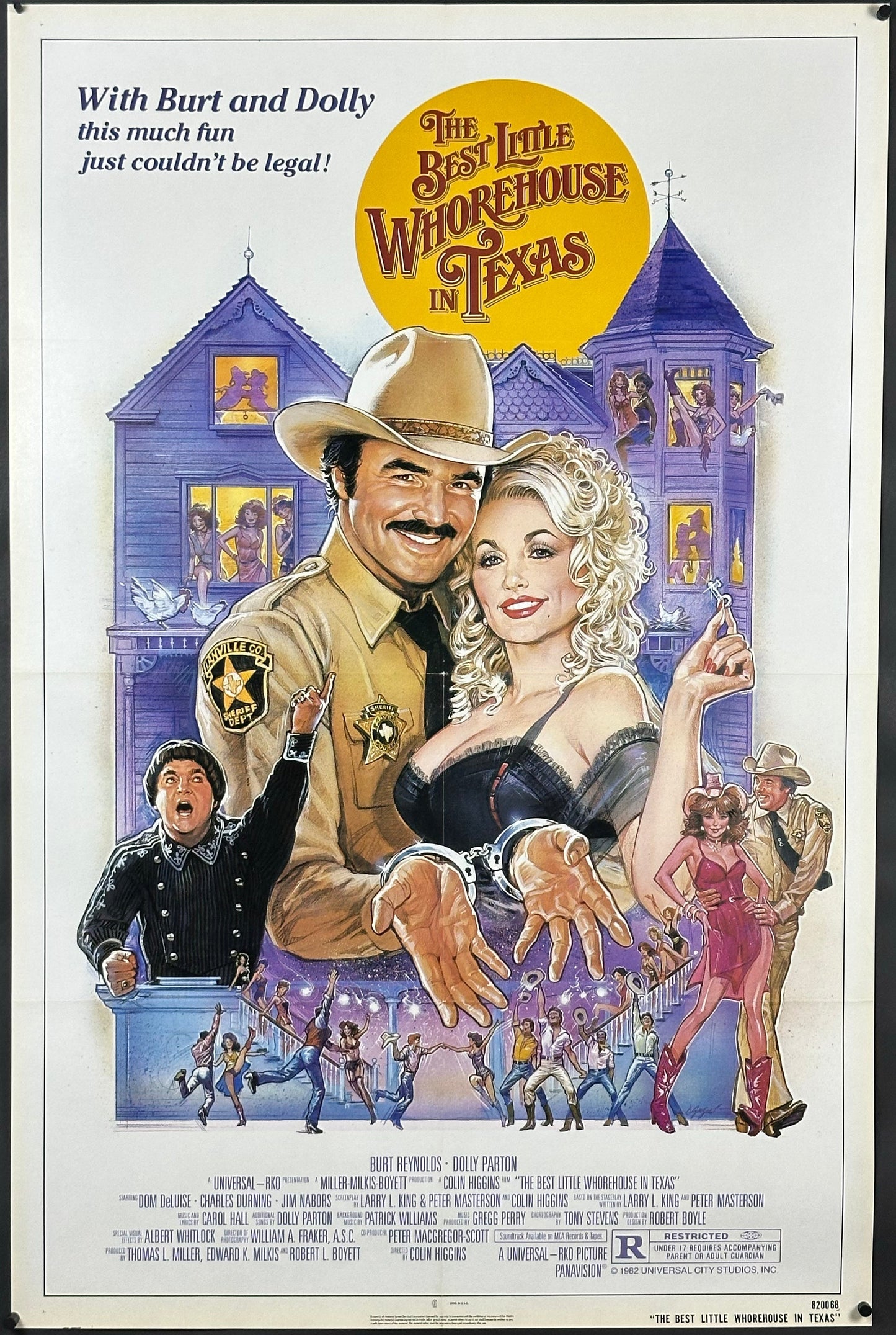 The Best Little Whorehouse In Texas Vintage US One Sheet (1982) - ORIGINAL RELEASE - posterpalace.com