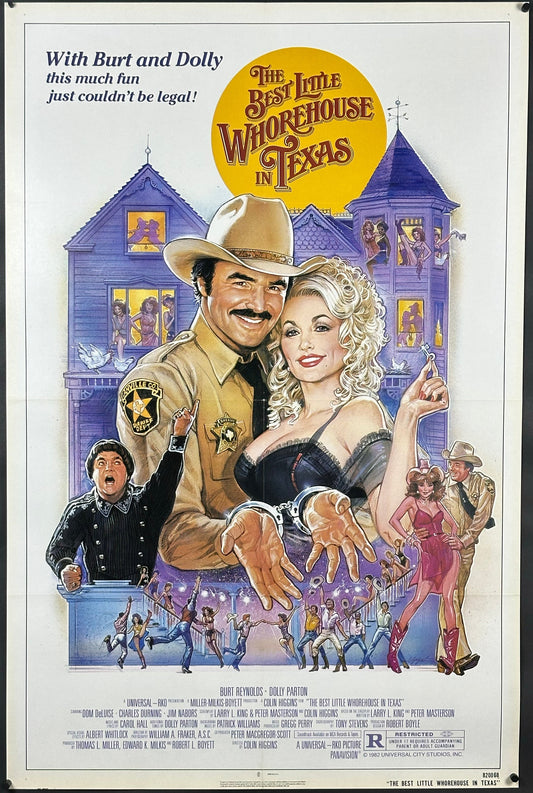 The Best Little Whorehouse In Texas Vintage US One Sheet (1982) - ORIGINAL RELEASE - posterpalace.com