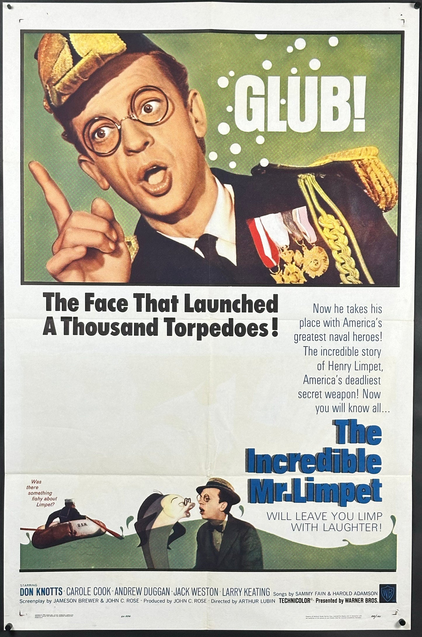 The Incredible Mr. Limpet - posterpalace.com