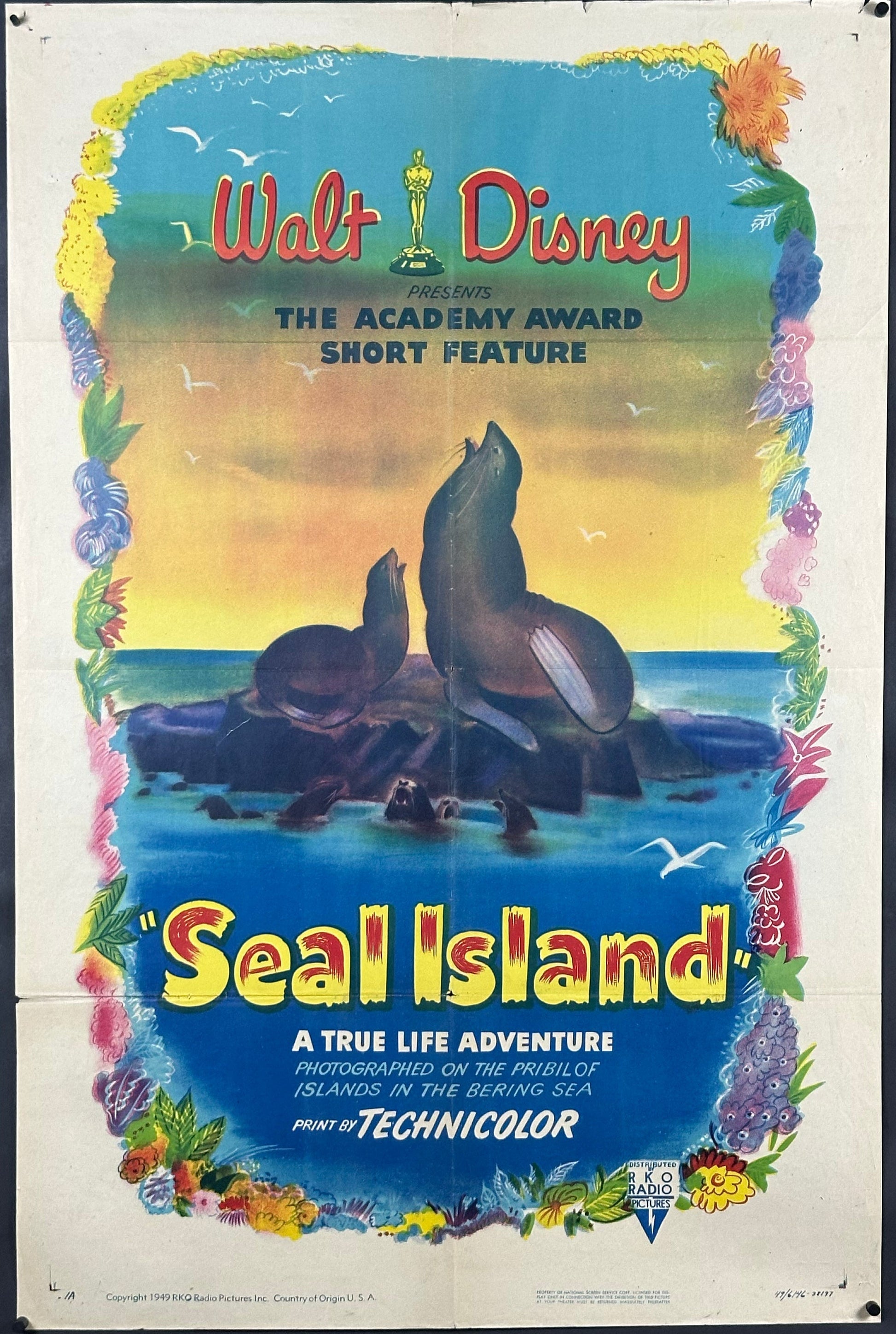 Walt Disney's Seal Island Vintage US One Sheet Style 1A (R 1949) - posterpalace.com