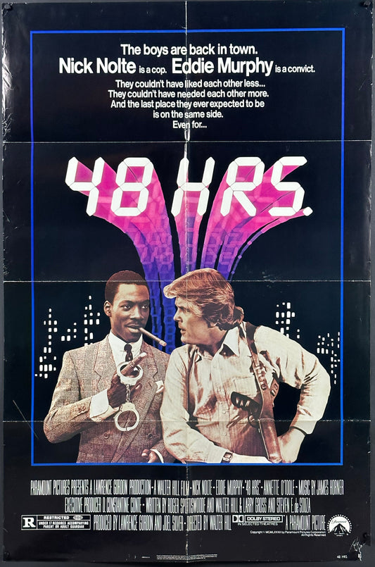 48 Hrs. US One Sheet (1982) - ORIGINAL RELEASE - posterpalace.com