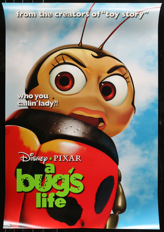 A Bug's Life US One Sheet Teaser Ladybug Style (1998) - ORIGINAL RELEASE - posterpalace.com