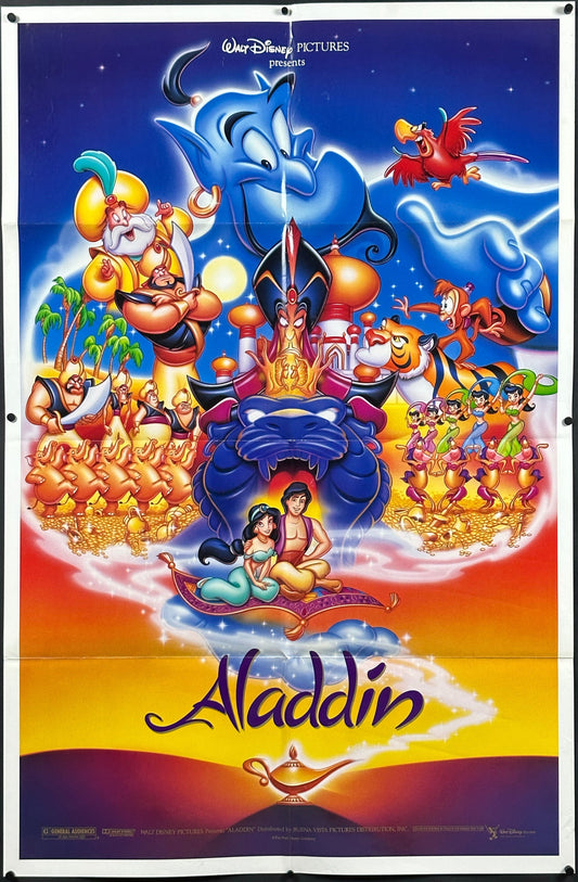 Aladdin US One Sheet Cast Style (1992) - ORIGINAL RELEASE - posterpalace.com