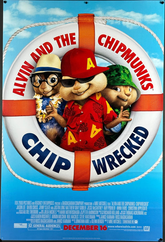 Alvin and the Chipmunks: Chipwrecked US One Sheet (2011) - ORIGINAL RELEASE - posterpalace.com