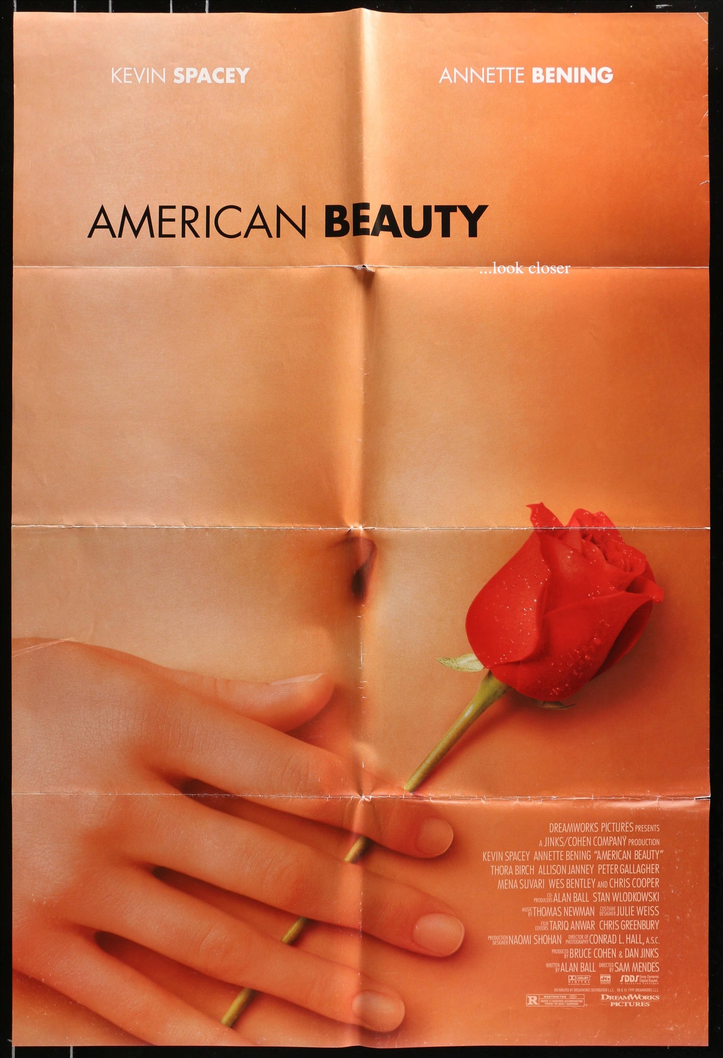 American Beauty US One Sheet (1999) - ORIGINAL RELEASE - posterpalace.com