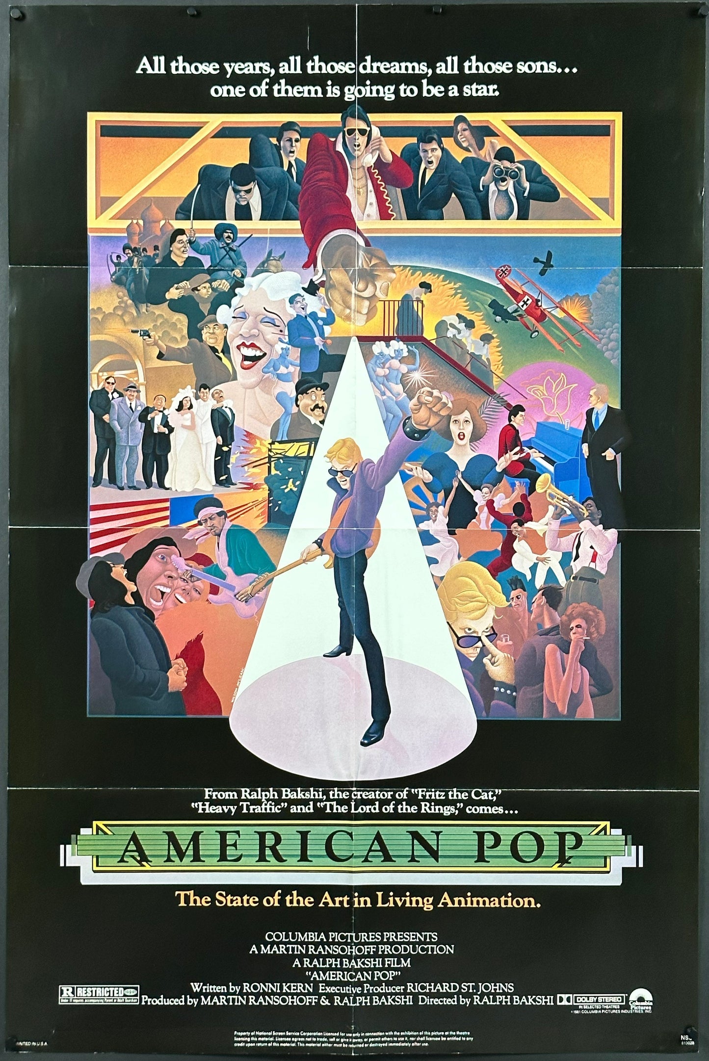American Pop US One Sheet (1981) - ORIGINAL RELEASE - posterpalace.com