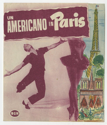An American in Paris Spanish Four Page Herald (R 1952) - posterpalace.com