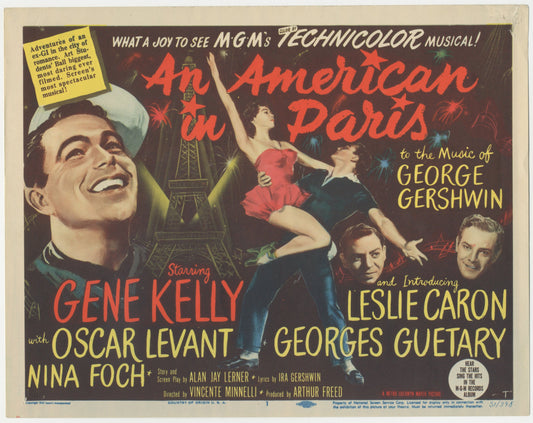An American In Paris US Title Lobby Card (1951) - ORIGINAL RELEASE - posterpalace.com