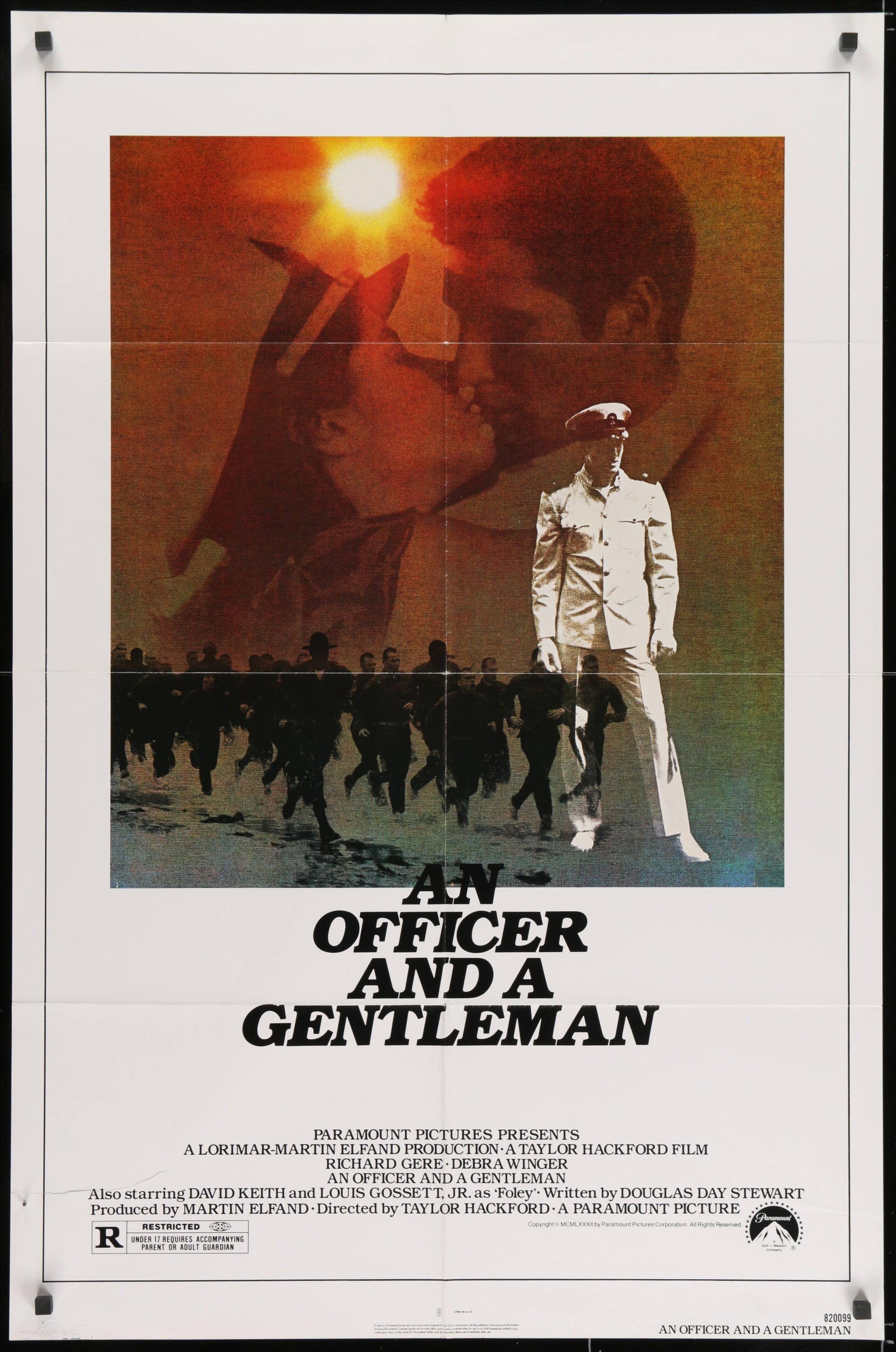 An Officer And A Gentleman US One Sheet (1982) - ORIGINAL RELEASE - posterpalace.com