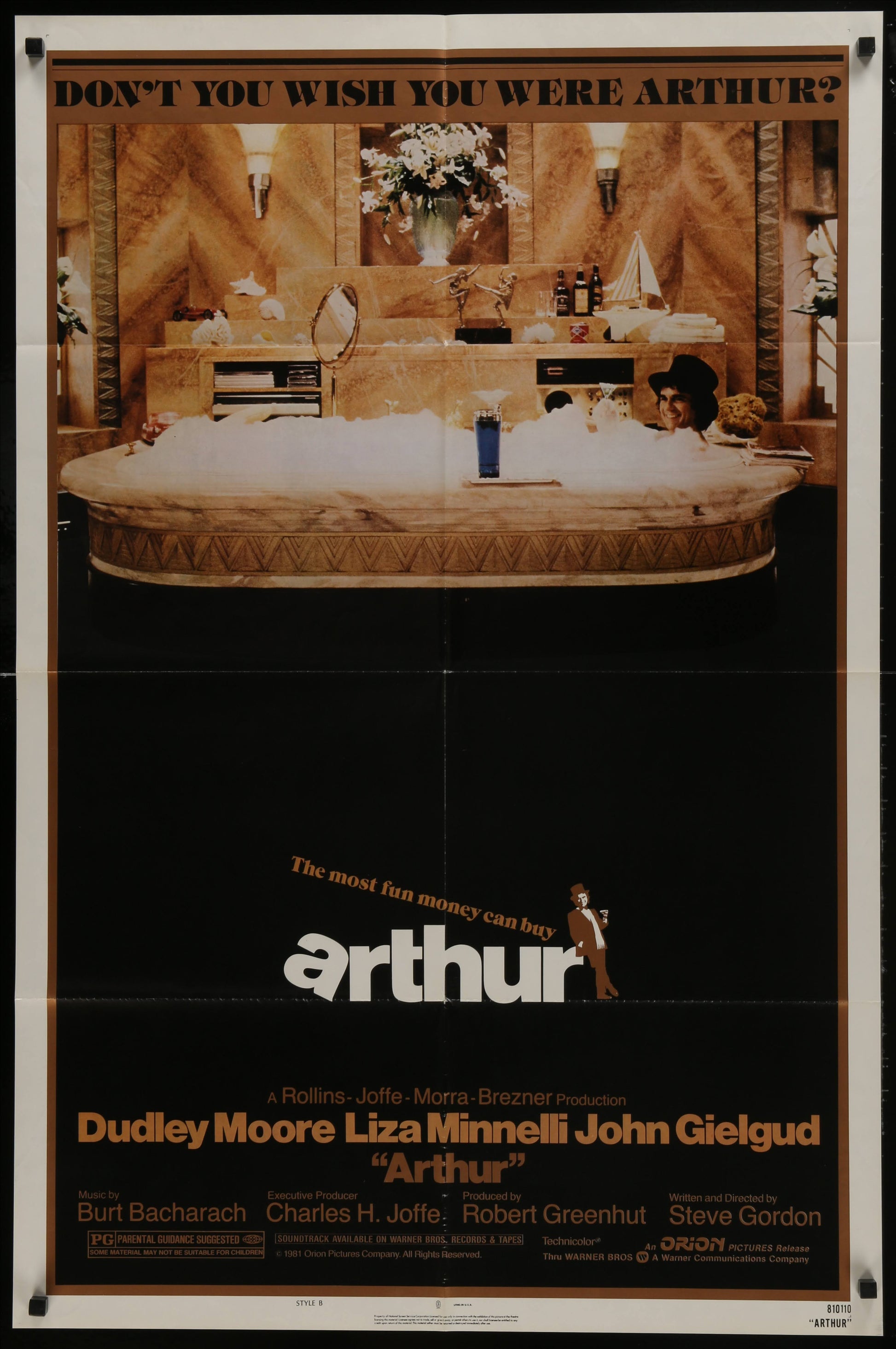 Arthur US One Sheet Style B (2011) - ORIGINAL RELEASE - posterpalace.com
