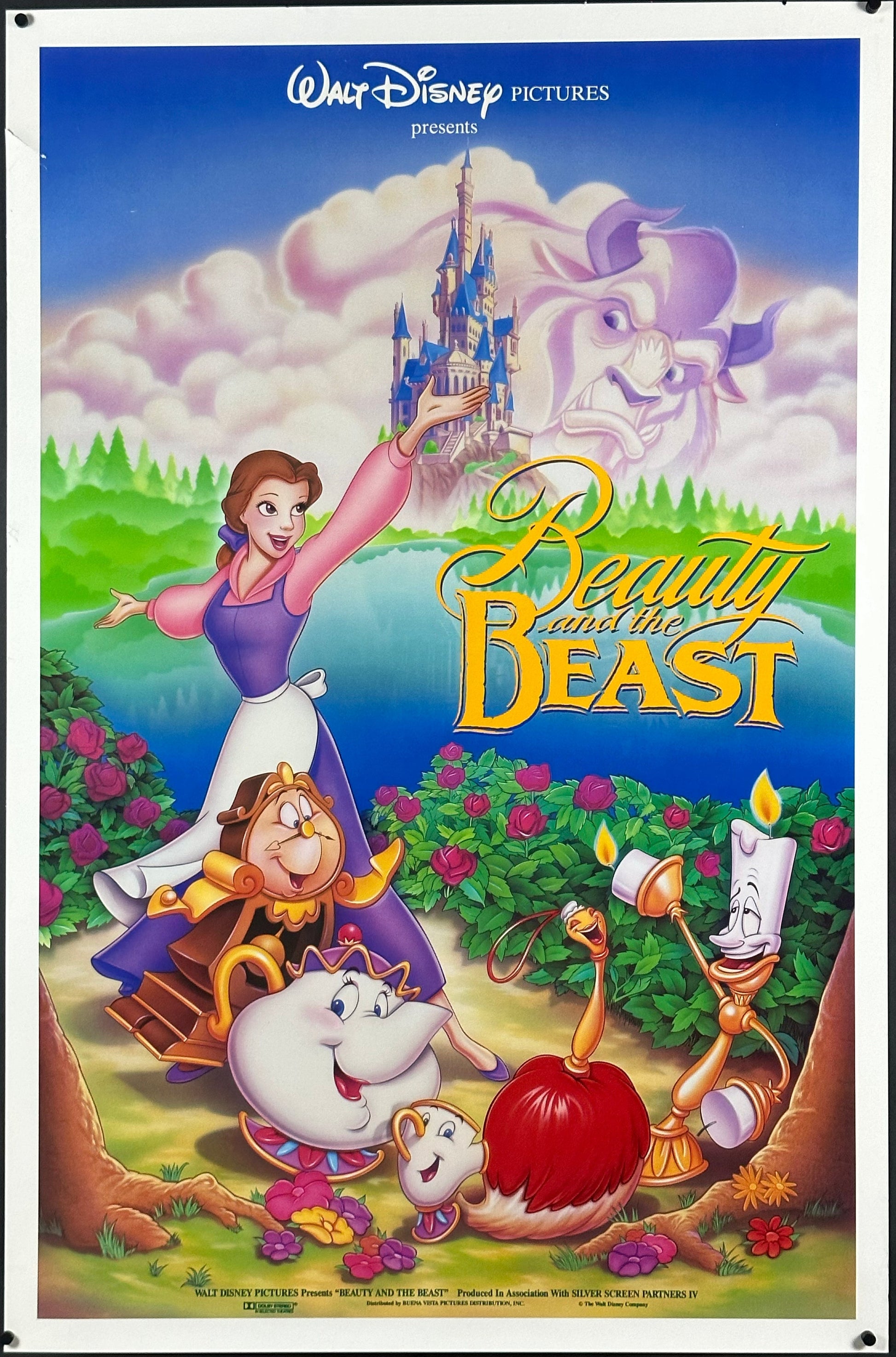 Beauty And The Beast US One Sheet Cast Style (1991) - ORIGINAL RELEASE - posterpalace.com