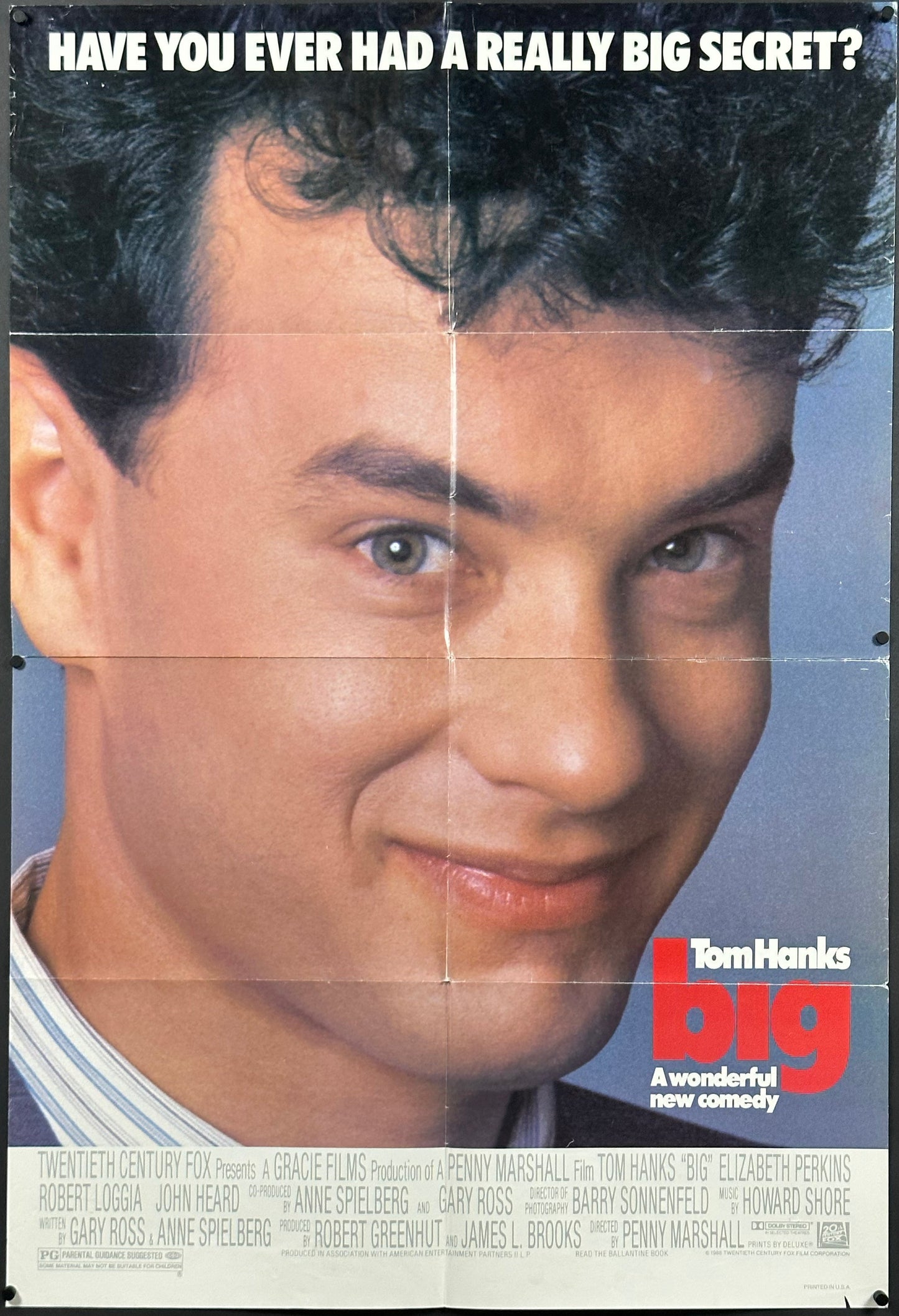 Big US One Sheet (1988) - ORIGINAL RELEASE - posterpalace.com