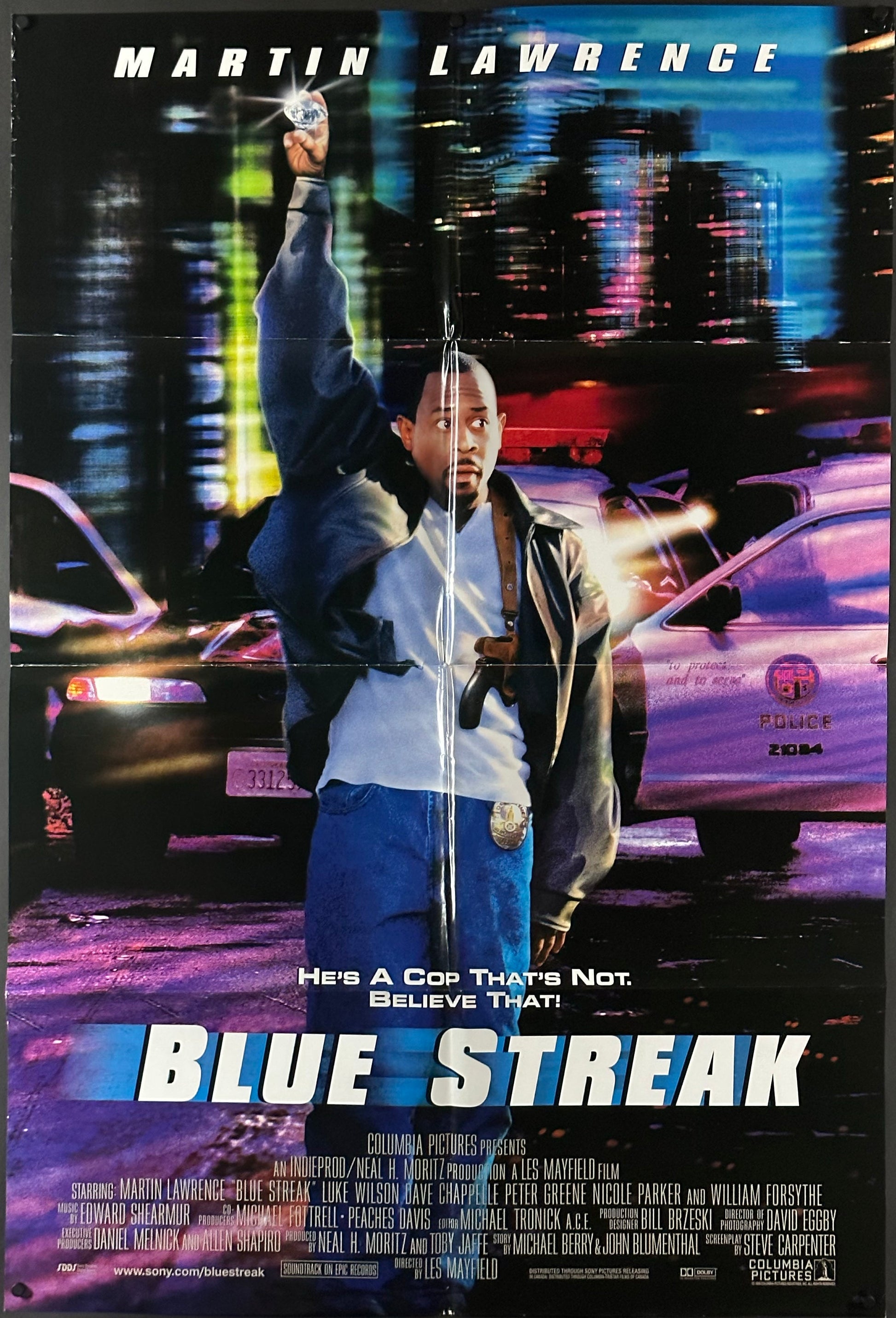 Blue Streak US One Sheet (1999) - ORIGINAL RELEASE - posterpalace.com