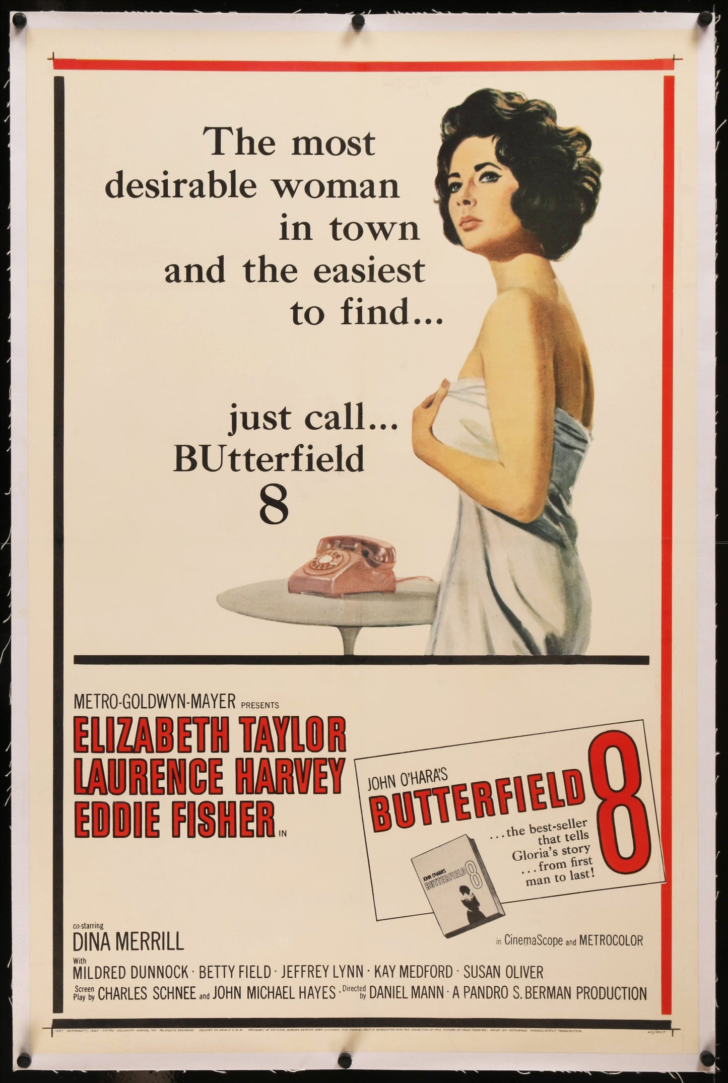 Butterfield 8 US One Sheet (1960) - ORIGINAL RELEASE - posterpalace.com