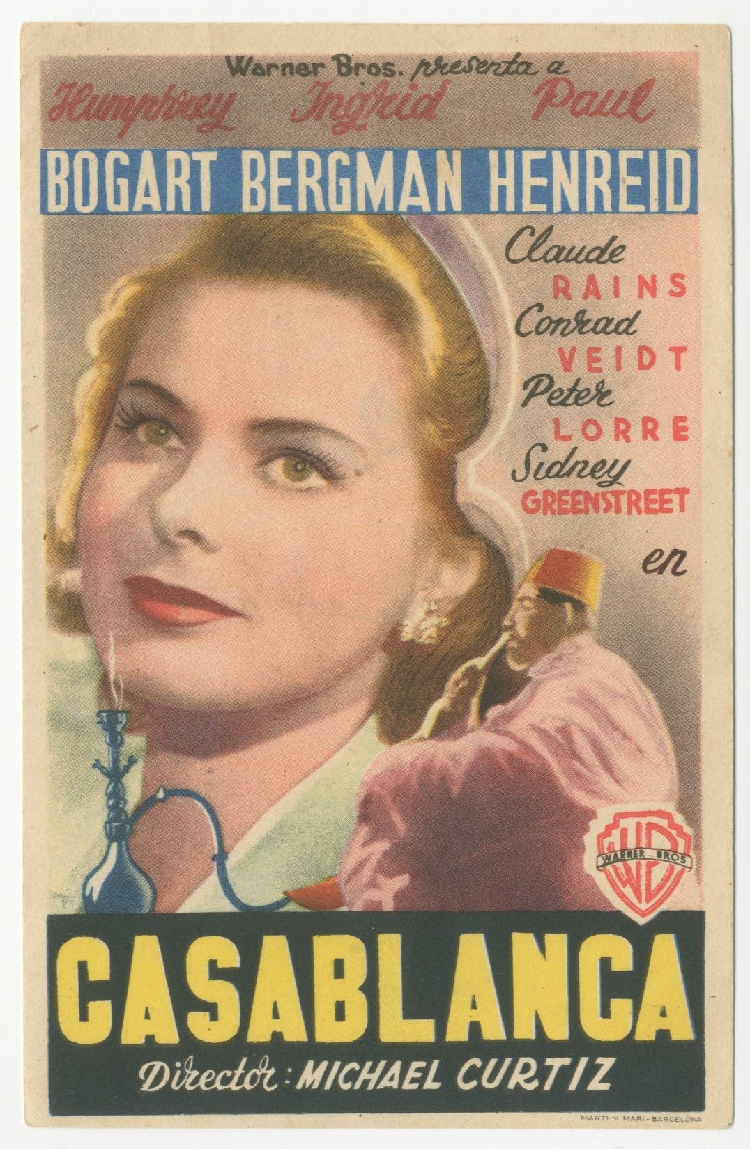 Casablanca Spanish Herald (R 1946) - posterpalace.com