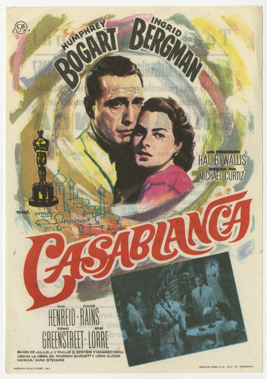 Casablanca Spanish Herald (R 1965) - posterpalace.com