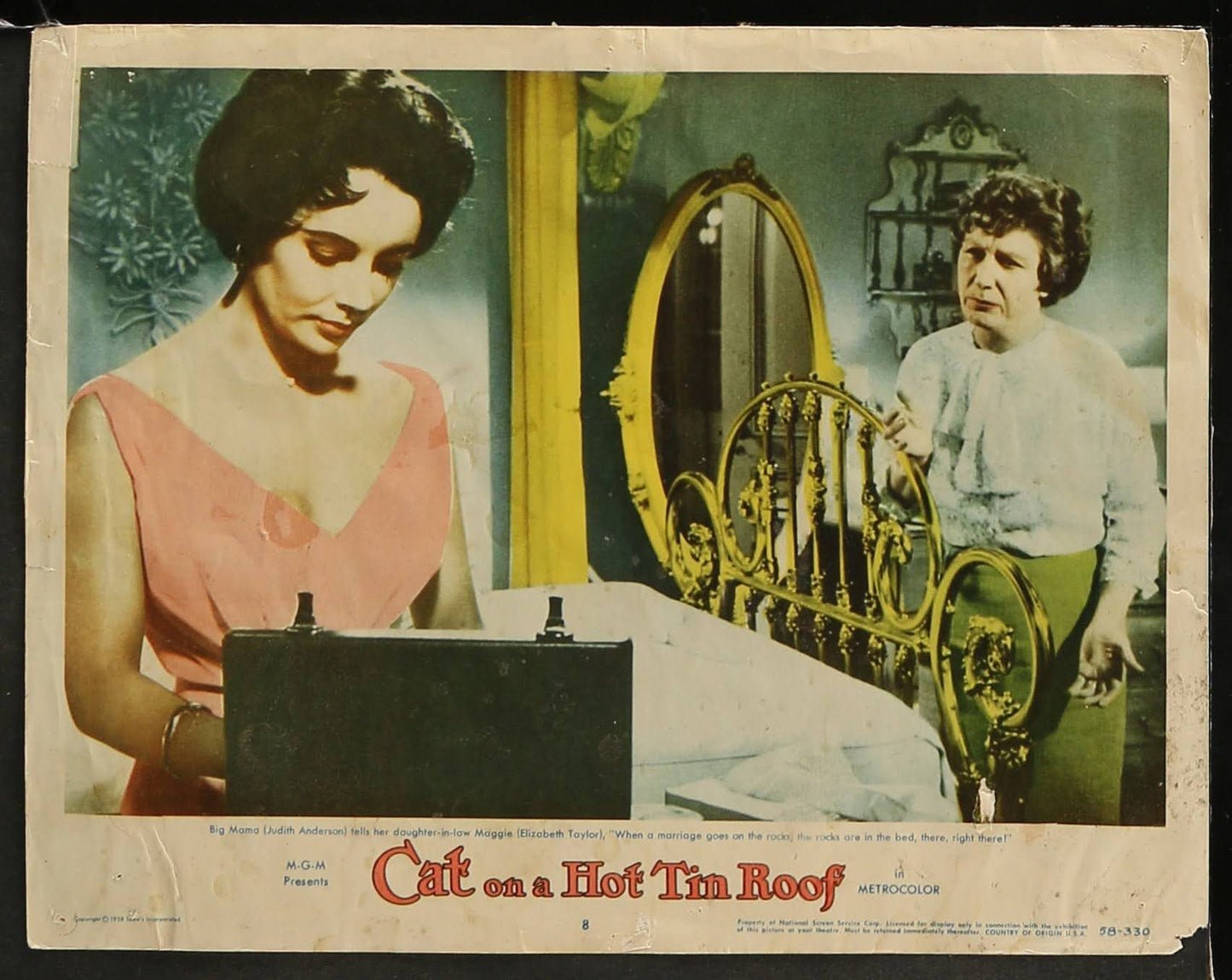 Cat On A Hot Tin Roof US Complete Lobby Card Set (1958) - ORIGINAL RELEASE - posterpalace.com