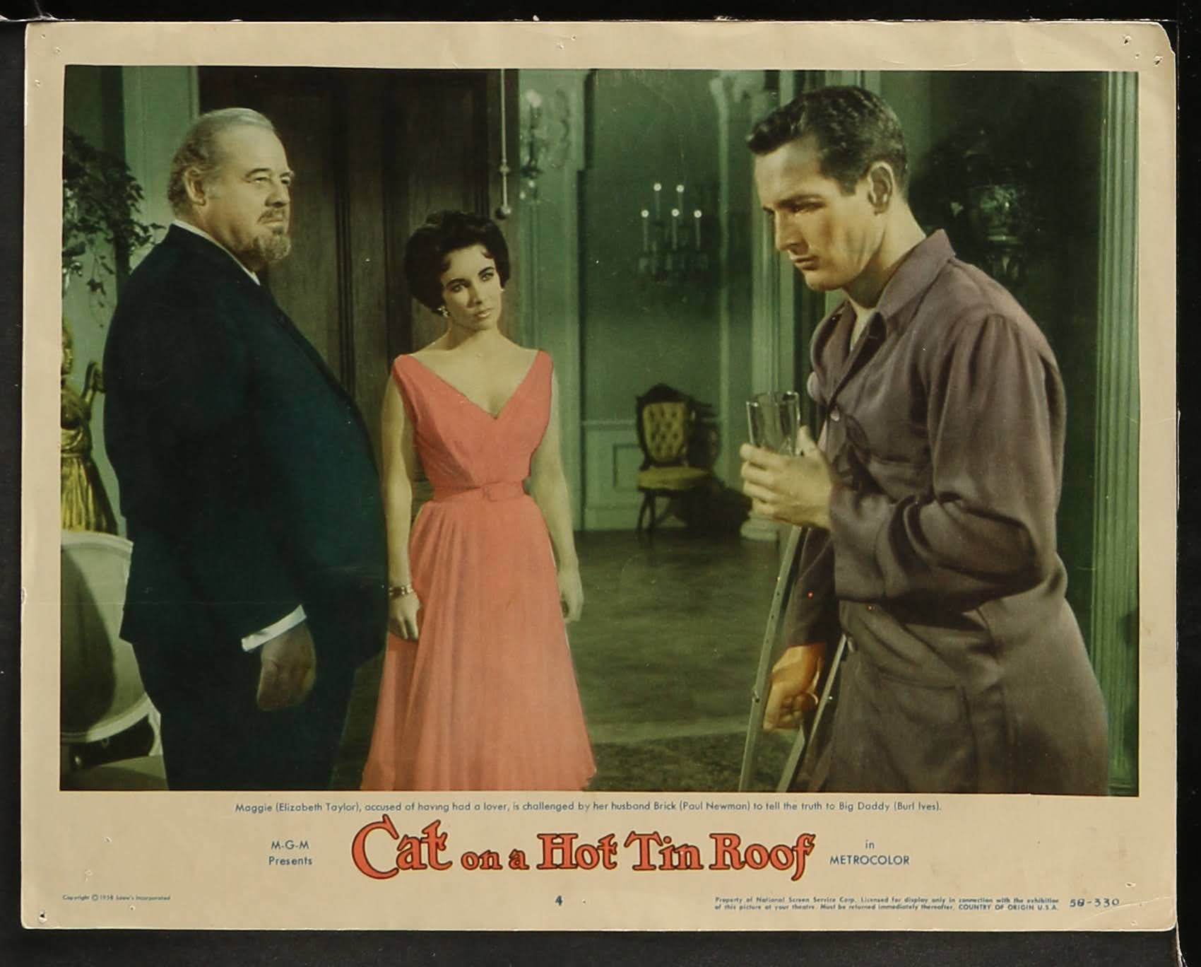Cat On A Hot Tin Roof US Complete Lobby Card Set (1958) - ORIGINAL RELEASE - posterpalace.com