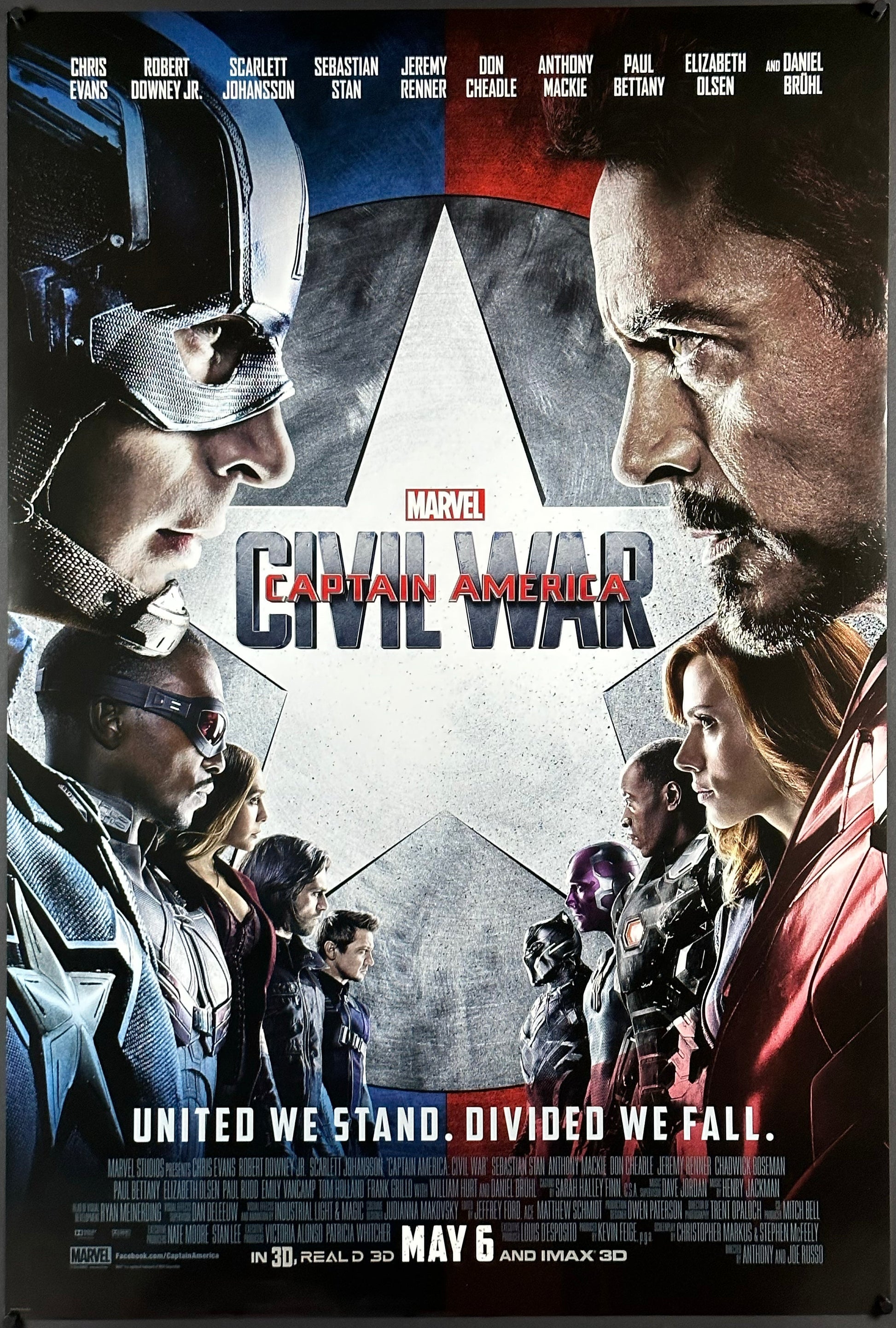 Civil War US One Sheet (2016) - ORIGINAL RELEASE - posterpalace.com