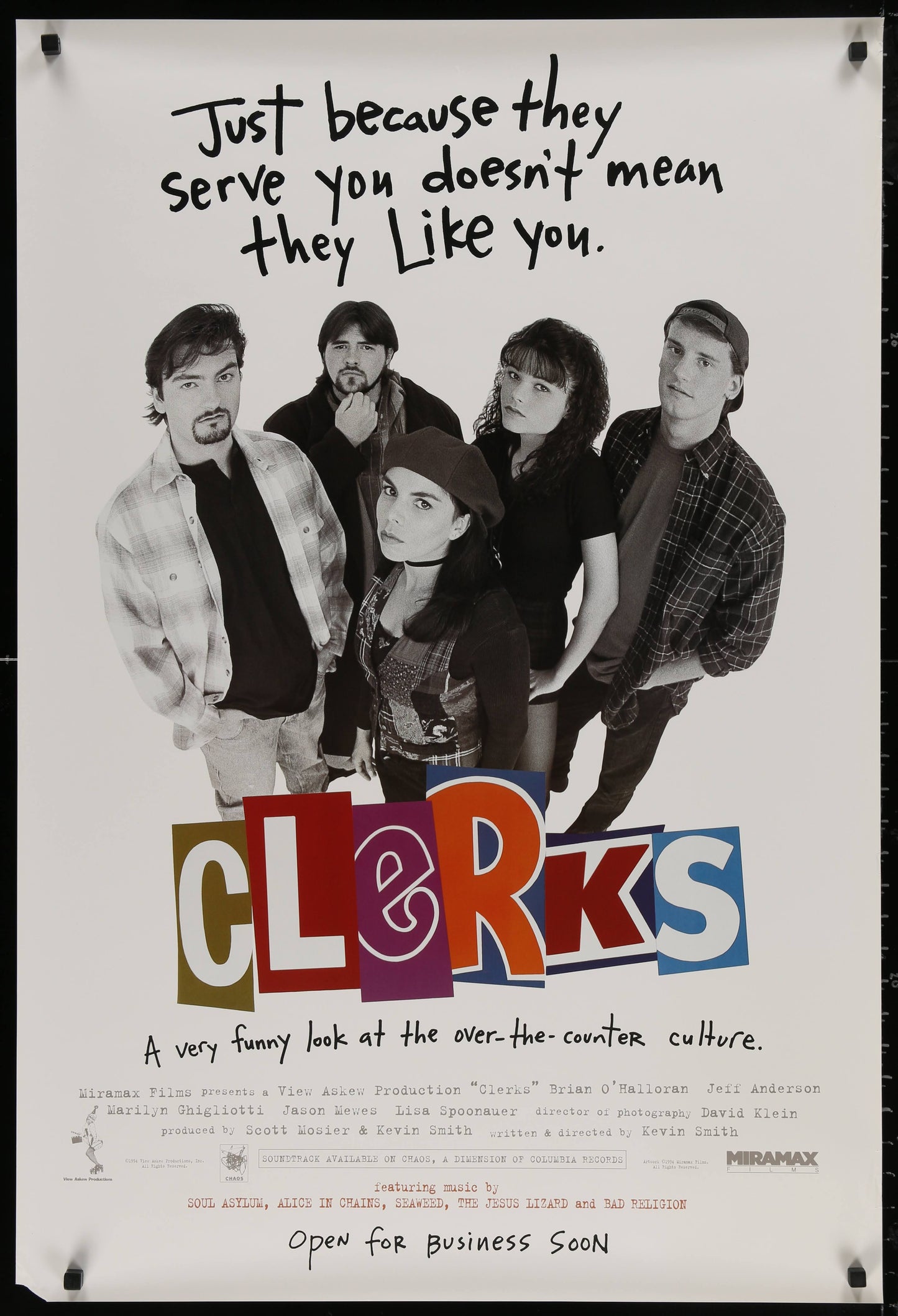 Clerks US One Sheet (1994) - ORIGINAL RELEASE - posterpalace.com