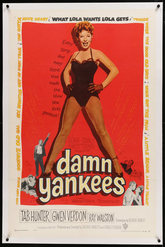 Damn Yankees US One Sheet (1958) - ORIGINAL RELEASE - posterpalace.com