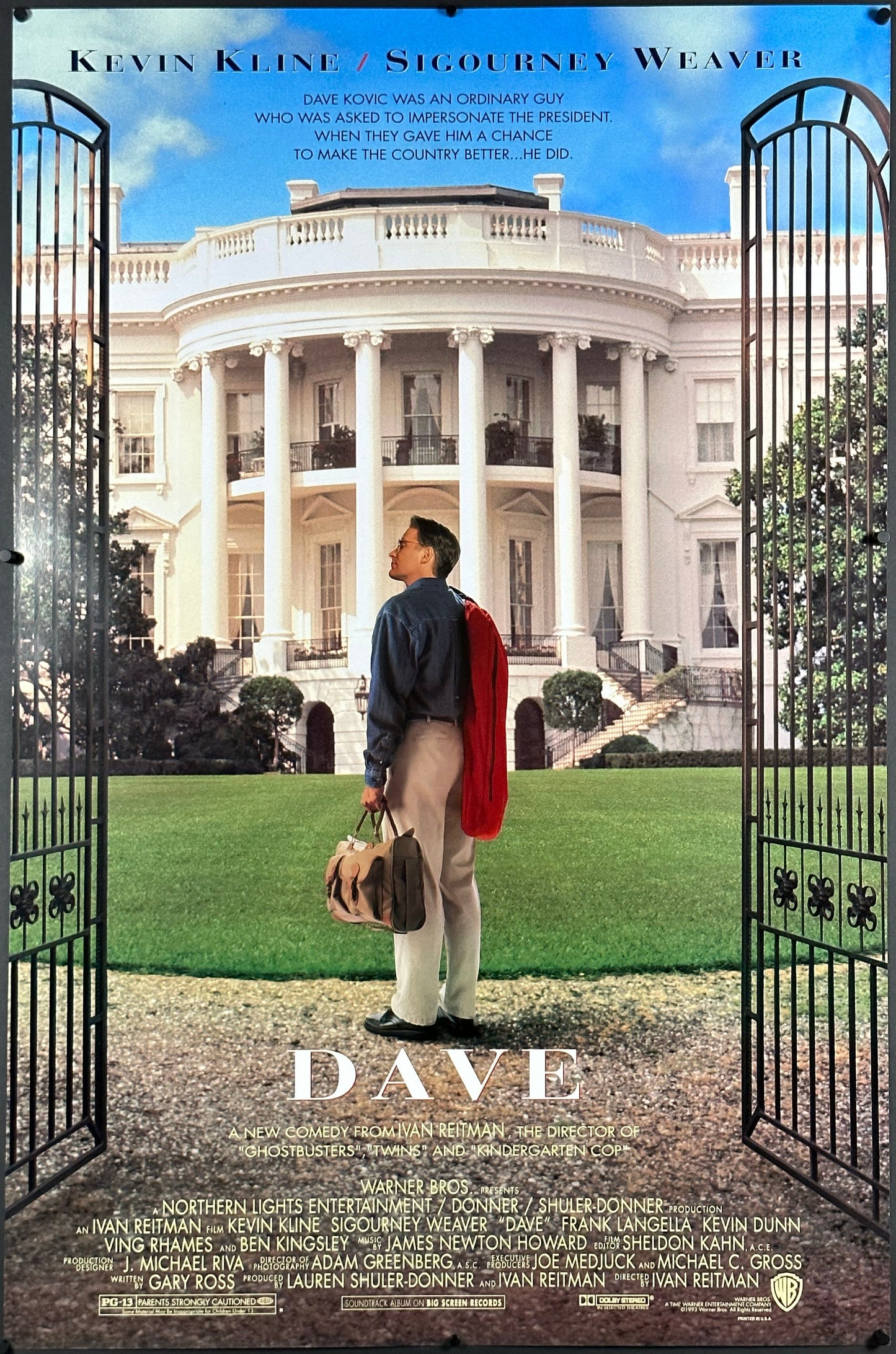 Dave US One Sheet (1993) - ORIGINAL RELEASE - posterpalace.com