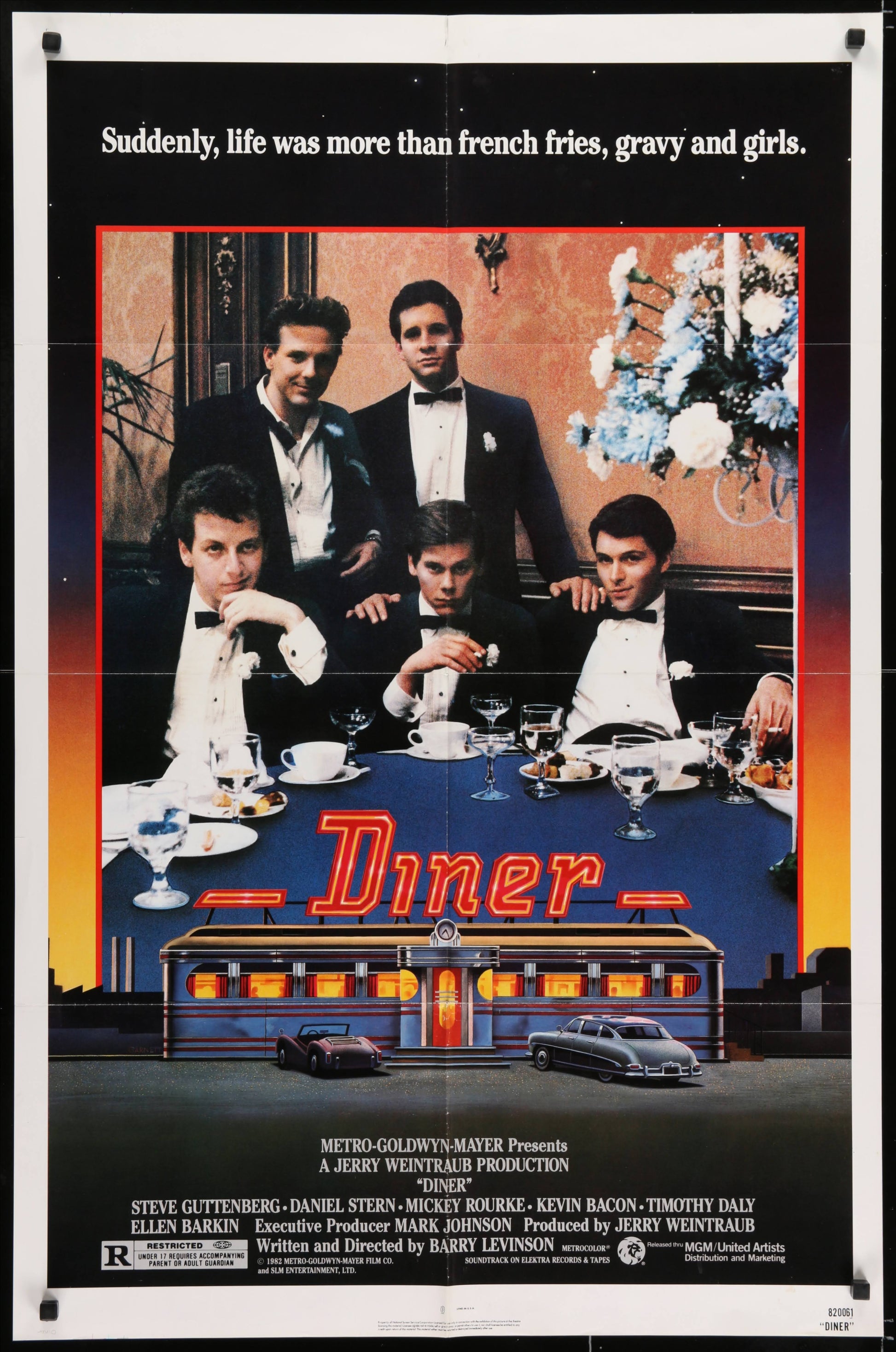 Diner US One Sheet (1982) - ORIGINAL RELEASE - posterpalace.com