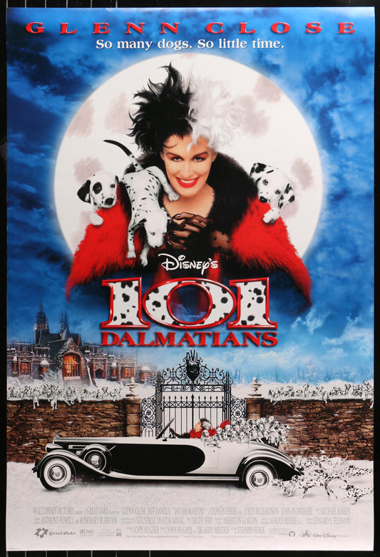 Disney's 101 Dalmatians (Live Action) US One Sheet (1996) - ORIGINAL RELEASE - posterpalace.com