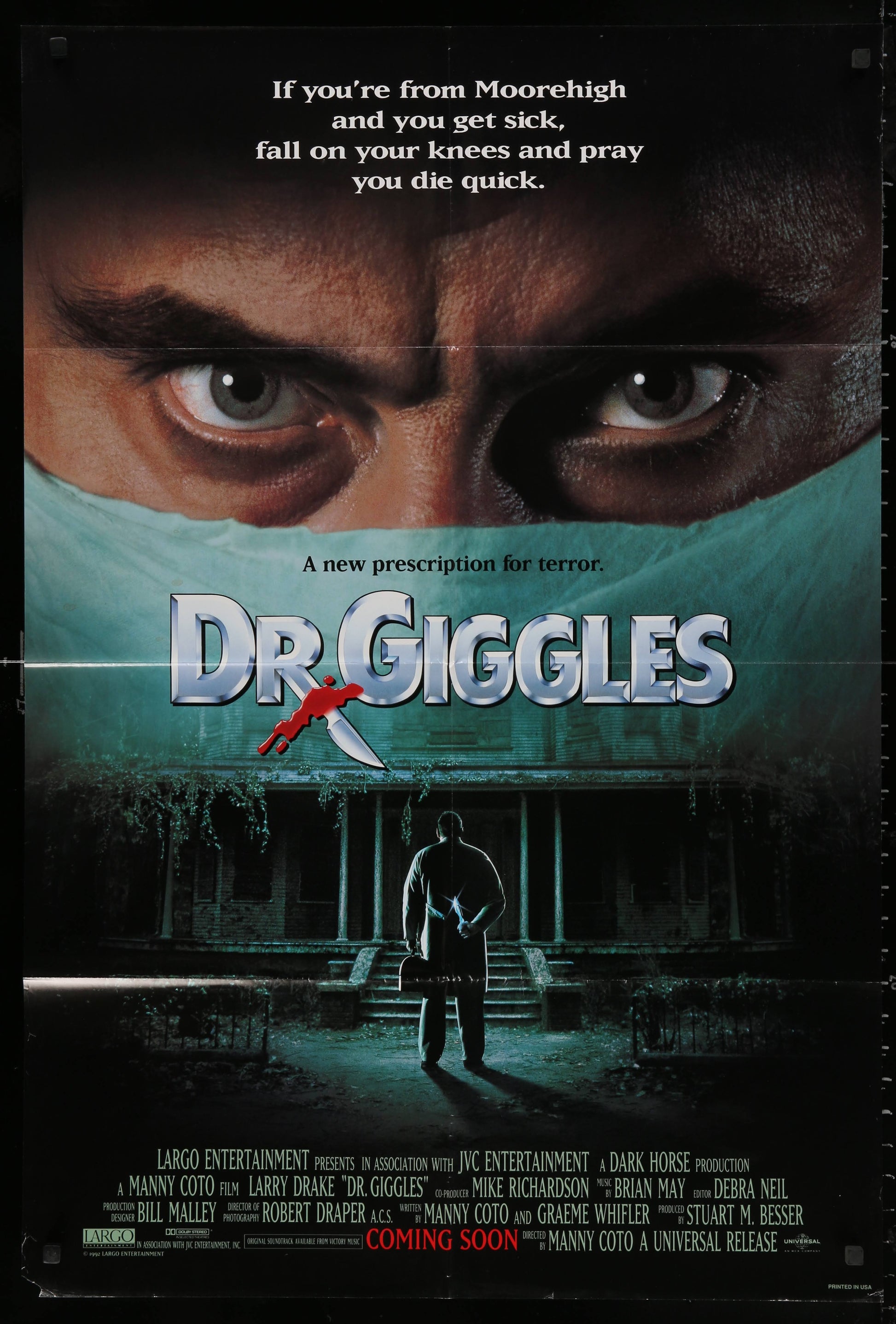 Dr. Giggles US One Sheet (1992) - ORIGINAL RELEASE - posterpalace.com