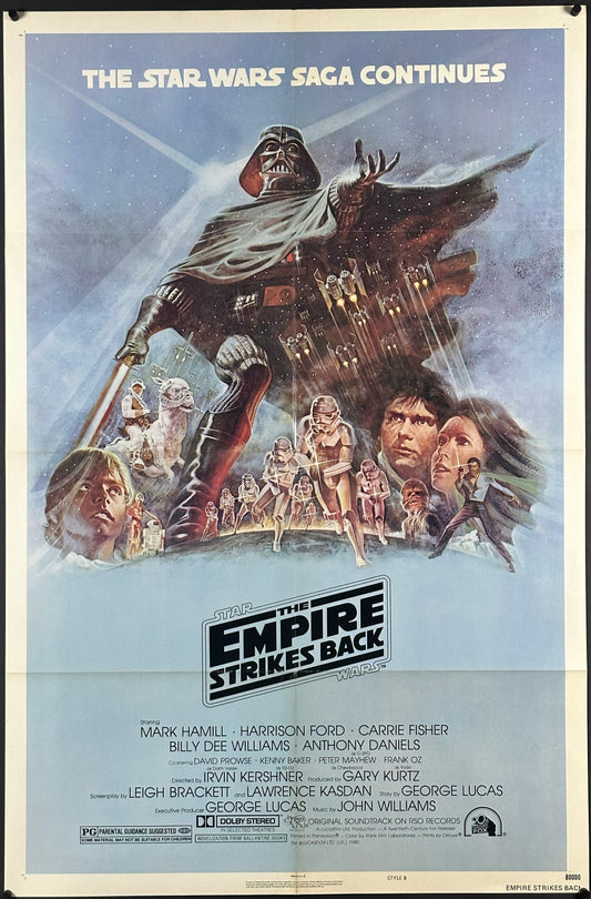 Star Wars: Episode V - The Empire Strikes Back Vintage US One Sheet Style B (1980) - ORIGINAL RELEASE - posterpalace.com