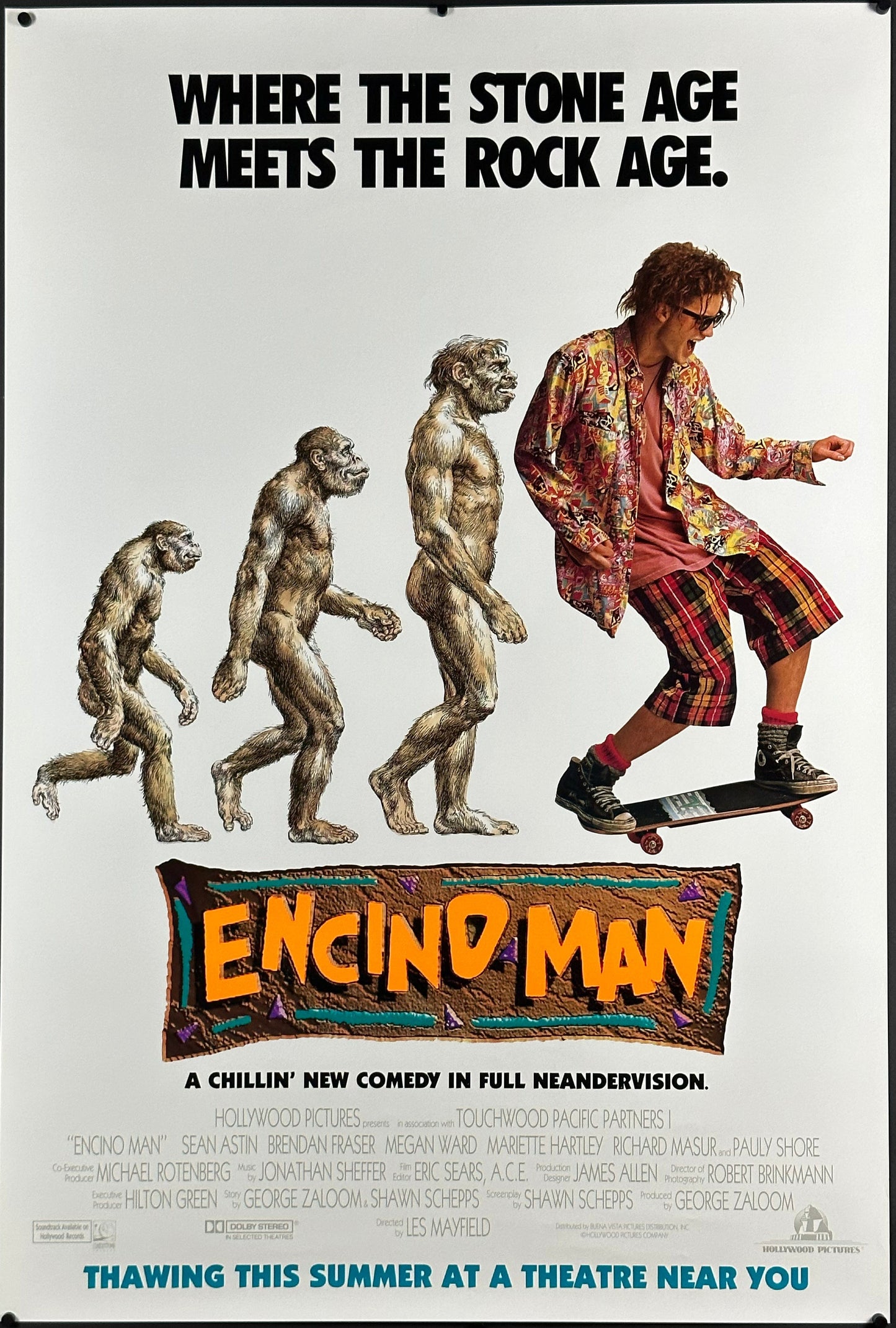 Encino Man US One Sheet (1992) - ORIGINAL RELEASE - posterpalace.com