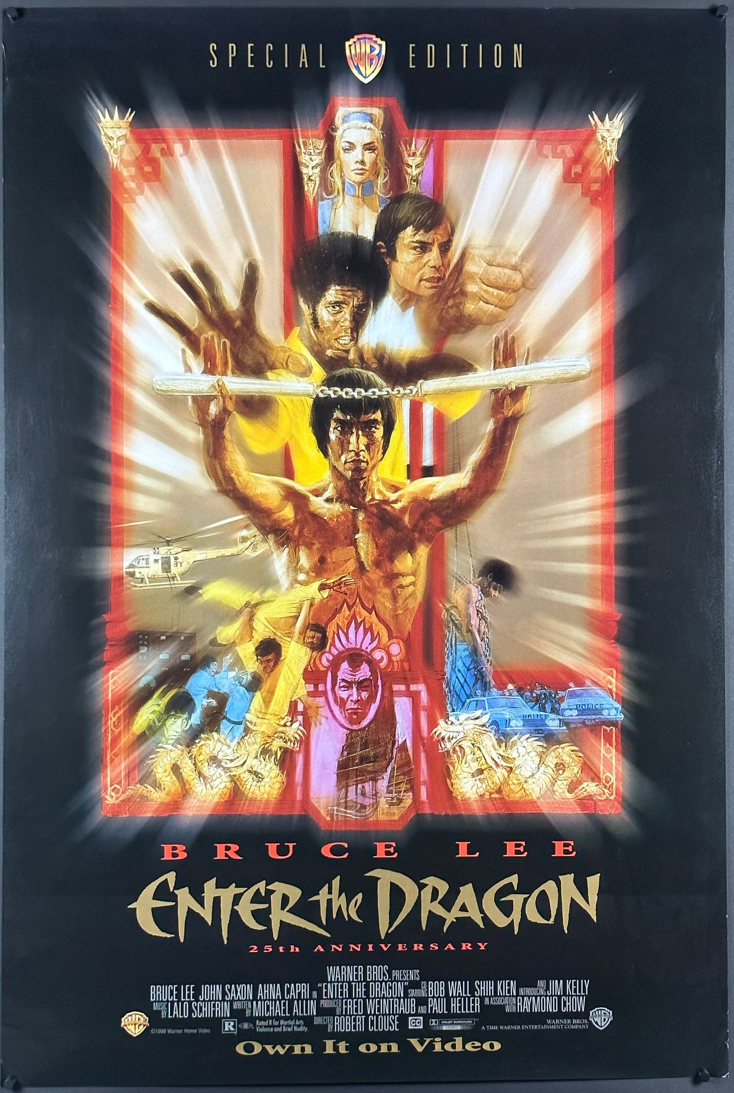 Enter The Dragon US One Sheet "Special Edition" Video Release (1973) - ORIGINAL RELEASE - posterpalace.com