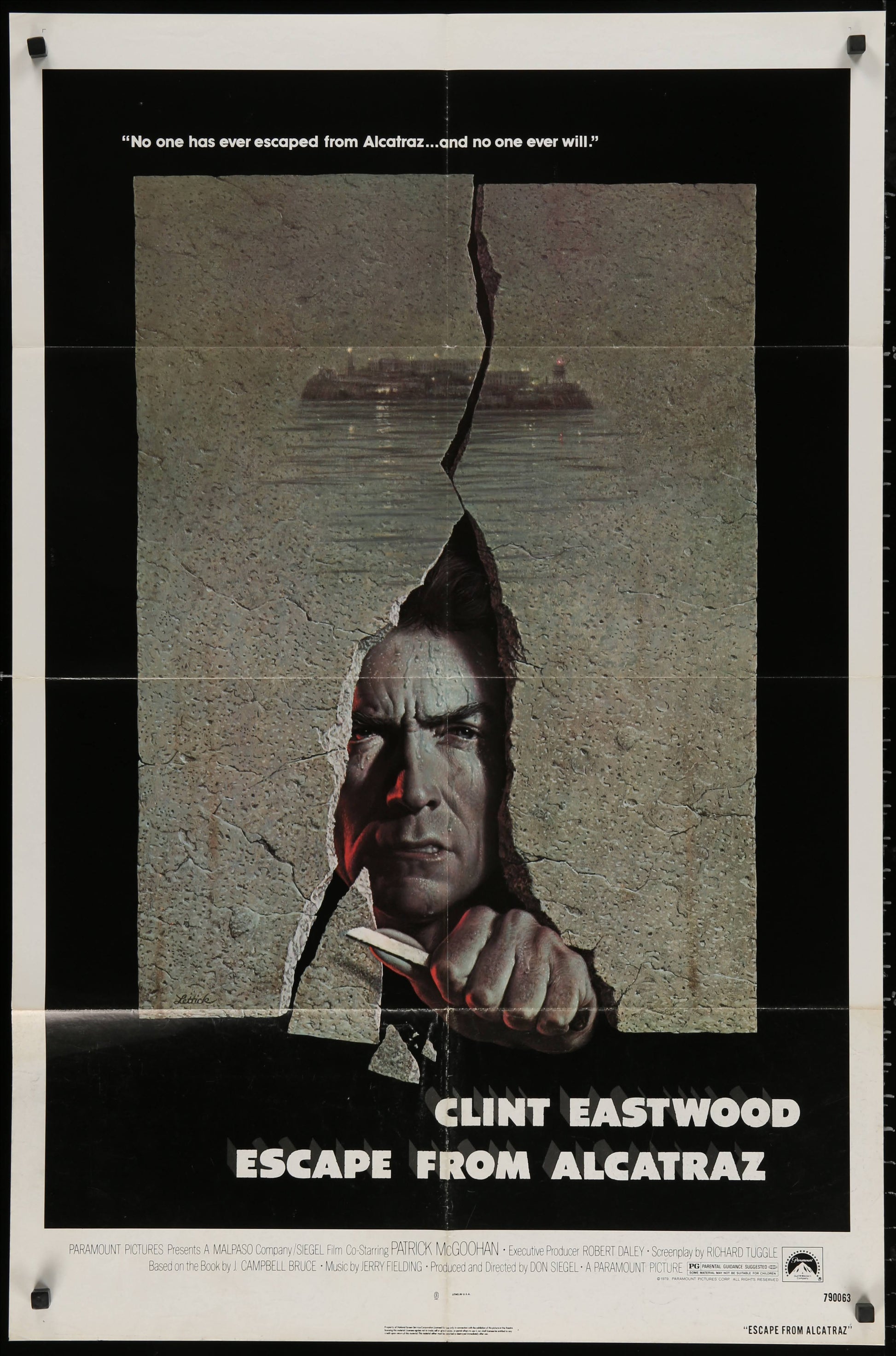 Escape From Alcatraz US One Sheet (1979) - ORIGINAL RELEASE - posterpalace.com