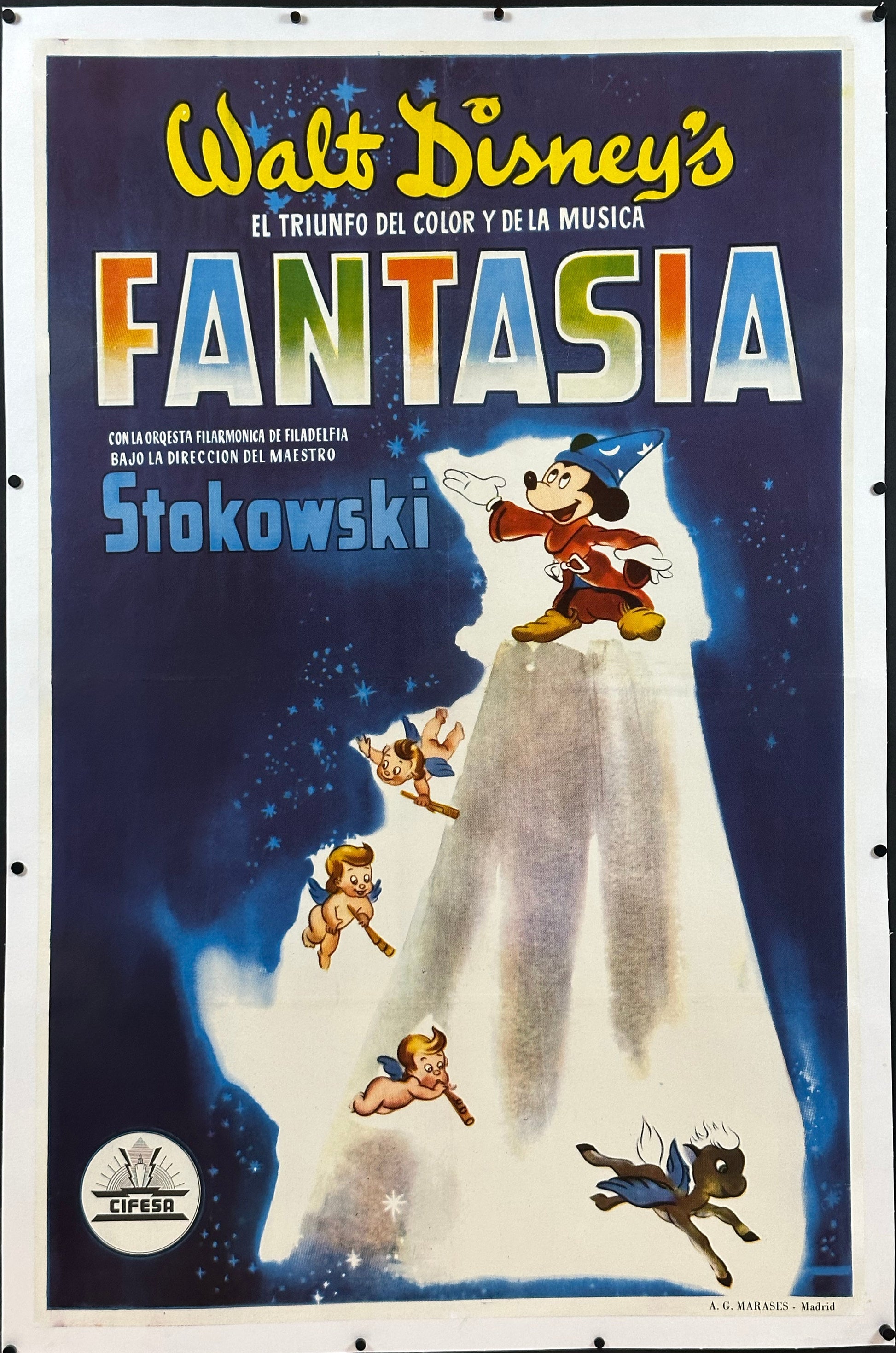 Fantasia Spanish One Sheet Style B (R 1946) - posterpalace.com